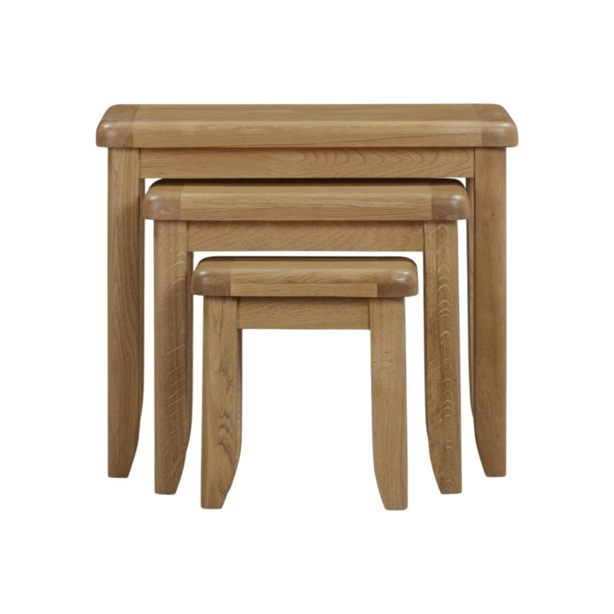 Table gigogne bois style campagne (lot de 3) VALMONT bois naturel, PIER IMPORT