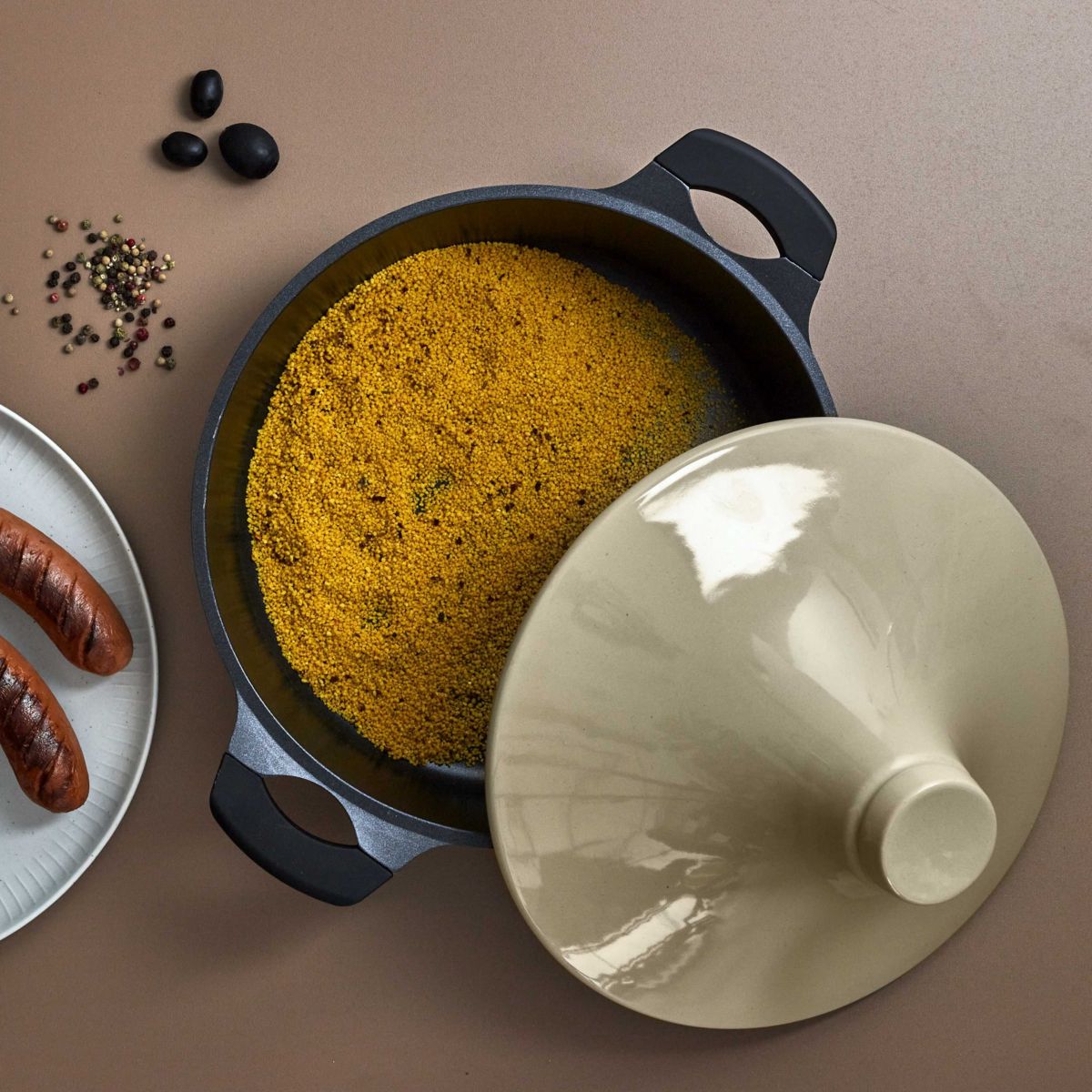Tajine 28cm induction couleur unique, COOK CONCEPT