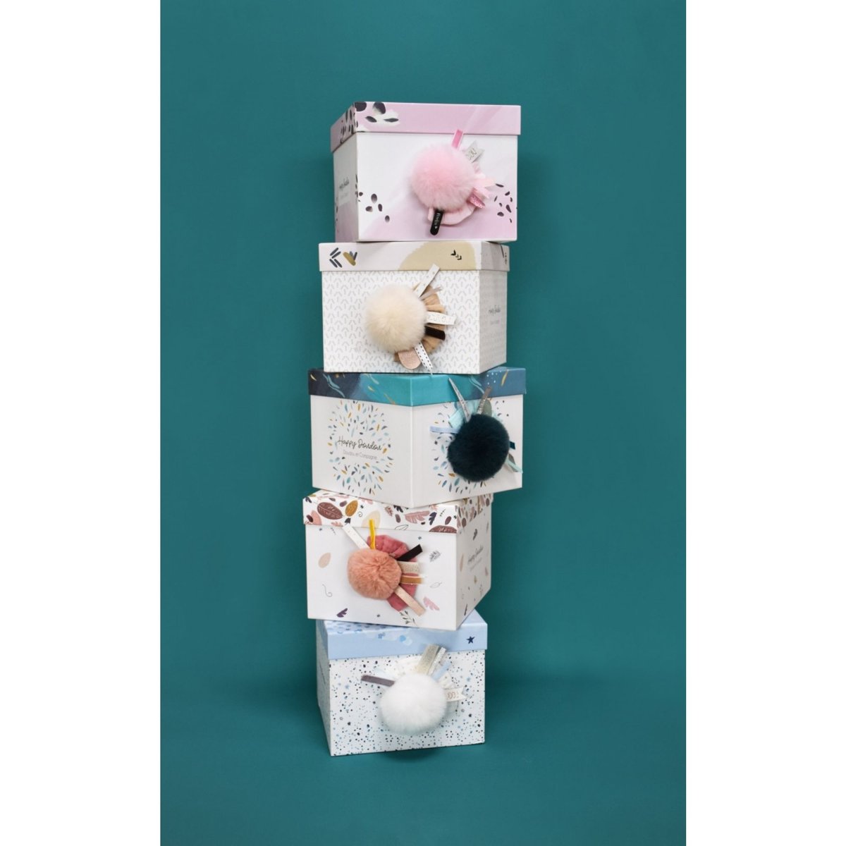 Peluche happy blush 25 cm rose, DOUDOU ET COMPAGNIE