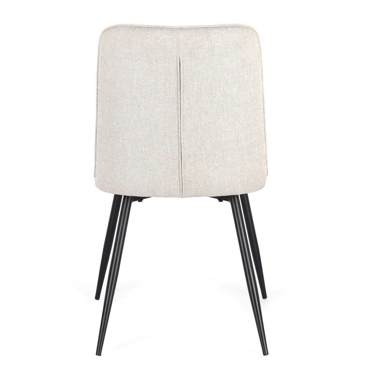 Chaises de salle à manger en tissu beige (lot de 4) - CORINE beige, HELLIN, DEPUIS 1862