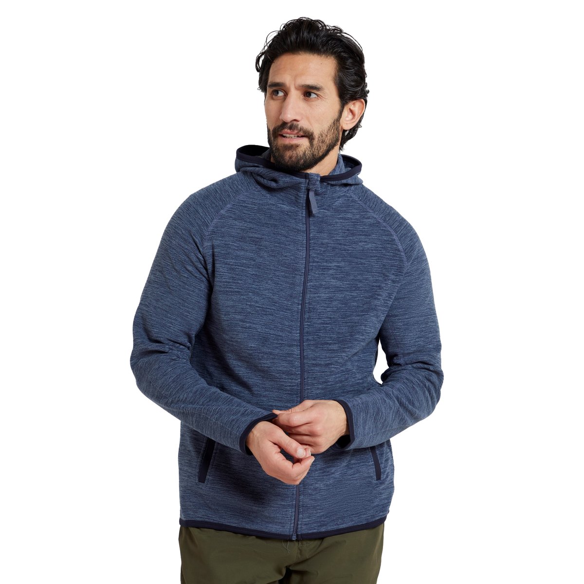 Veste chinée à capuche SNOWDON bleu, MOUNTAIN WAREHOUSE