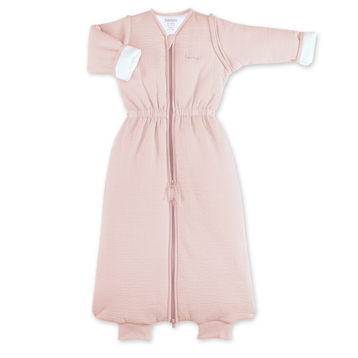 Gigoteuse jambes séparables hiver - TOG 3 Moelleux bien chaud blush, BEMINI