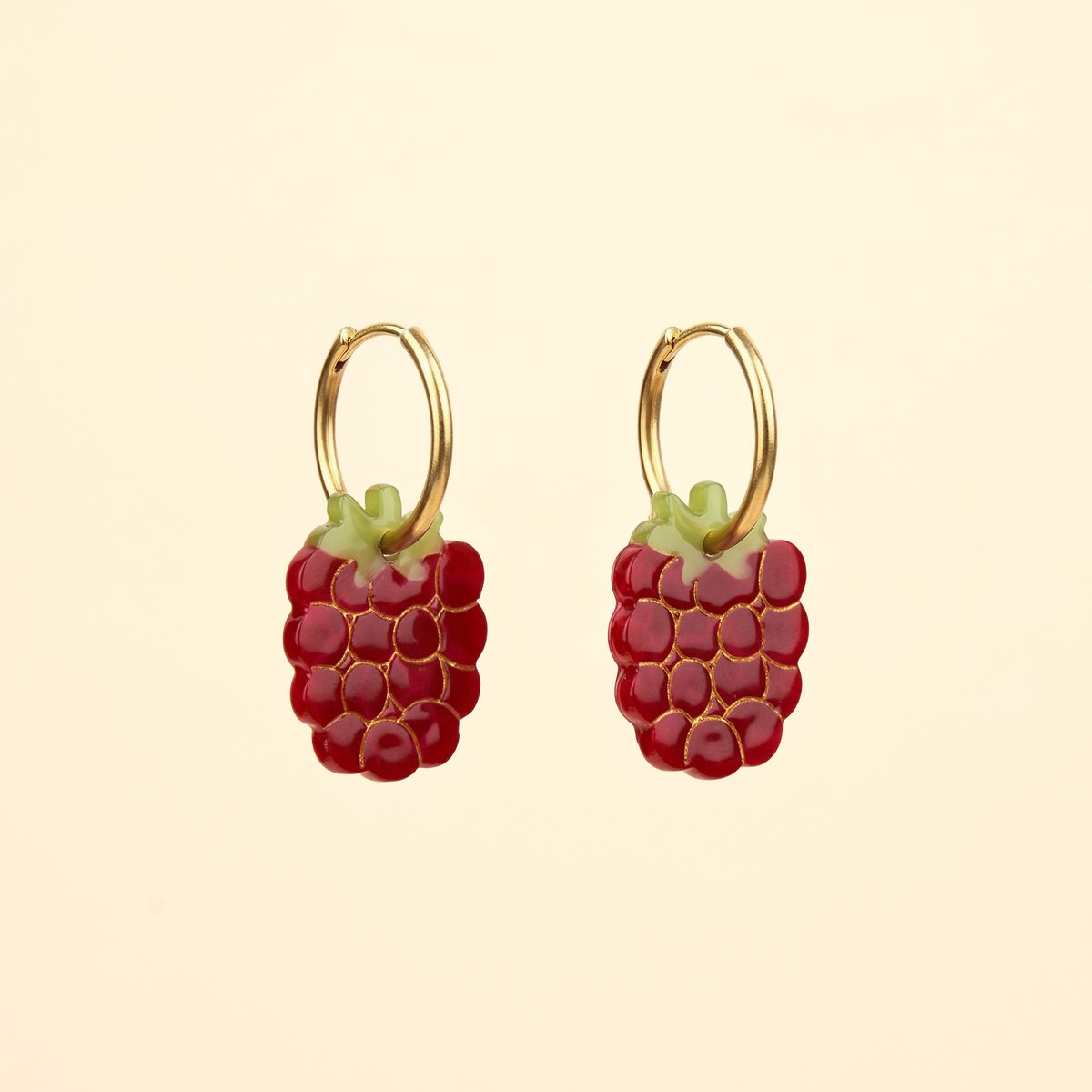 Boucles d'oreilles FRAMBOISE framboise, COUCOU SUZETTE