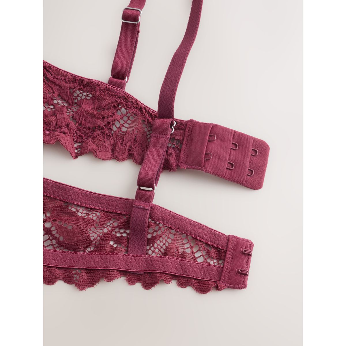Soutien-gorge en dentelle ultra confort rouge bordeaux, NEXT