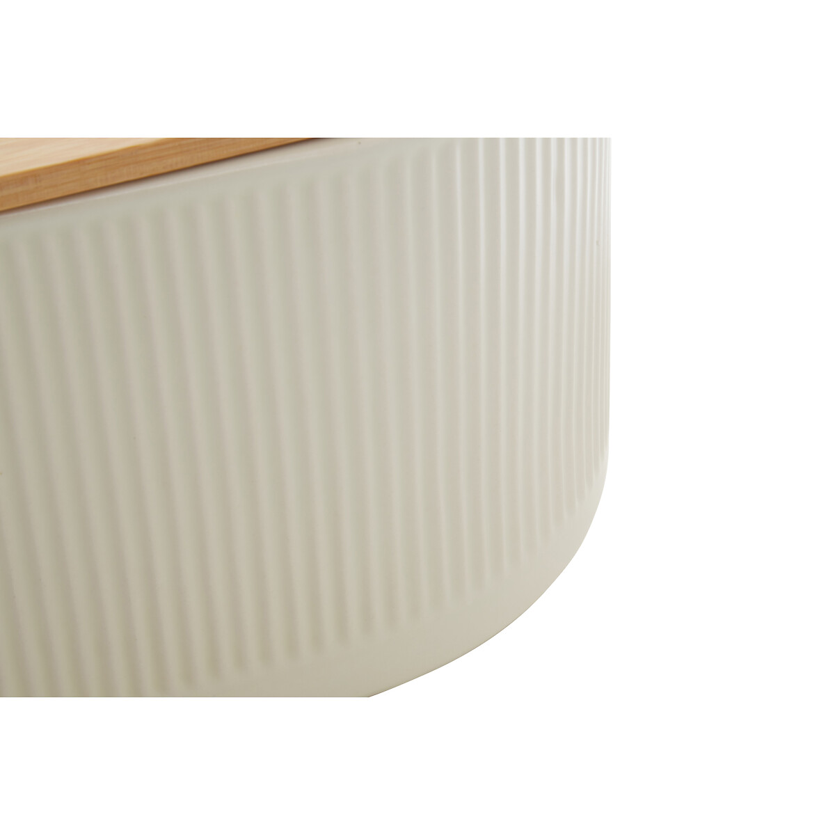 Geometric Bread Bin with Bamboo Lid cream, SO'HOME