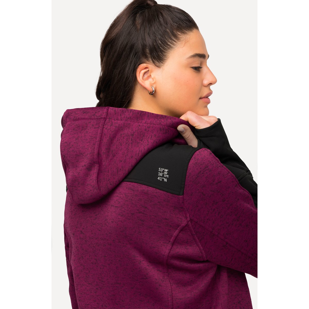 Veste polaire à capuche mûres, ULLA POPKEN