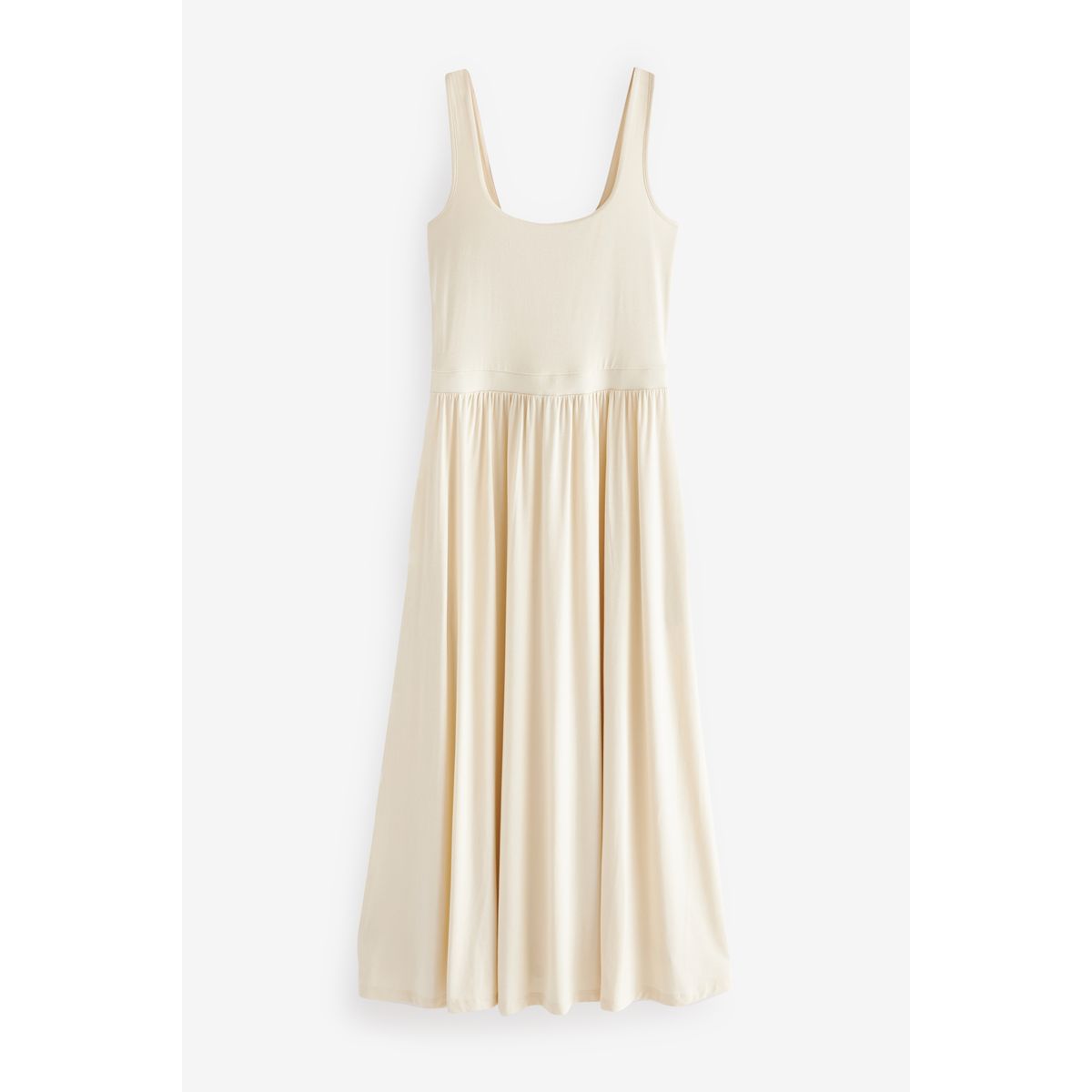 Robe d'été cintrée en jersey crème, NEXT