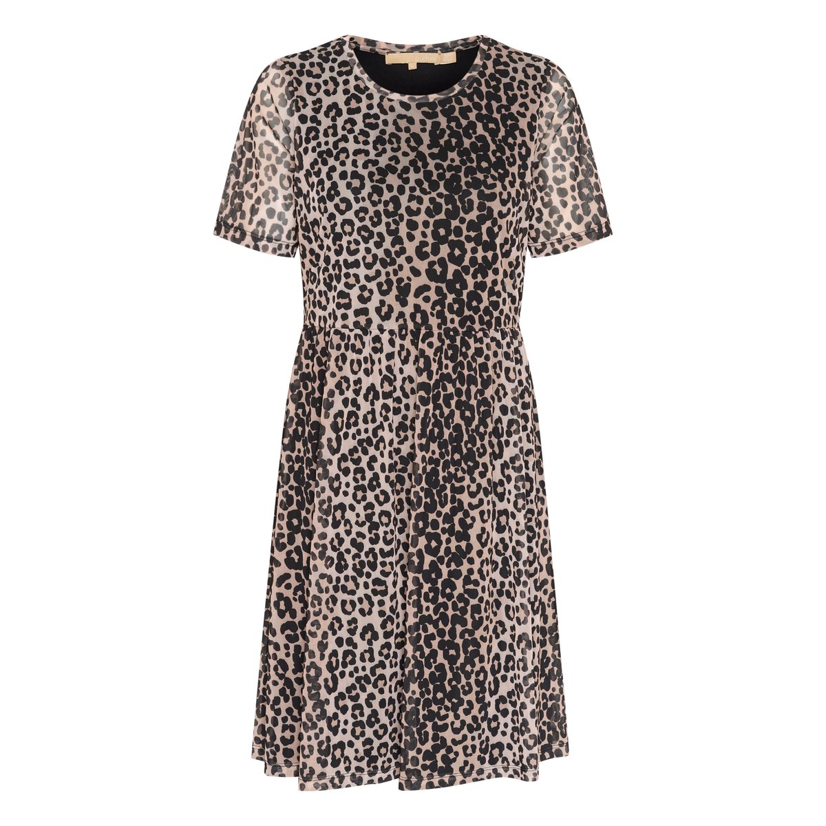 Robe beige noir marron animalier leopard, CULTURE