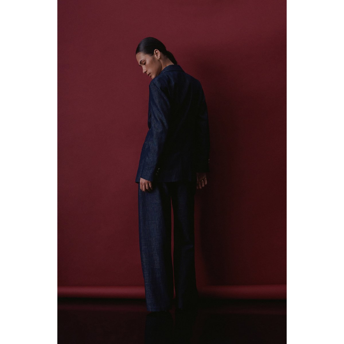 BLAZER STRUCTURÉ BRILLANT bleu foncé, SALSA JEANS