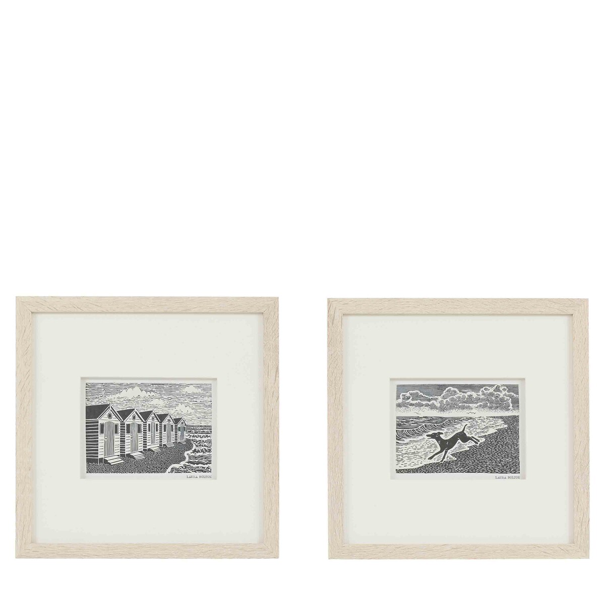 Set of 2 Tidal Tales I Framed Art multi-coloured, ÉDITÉ