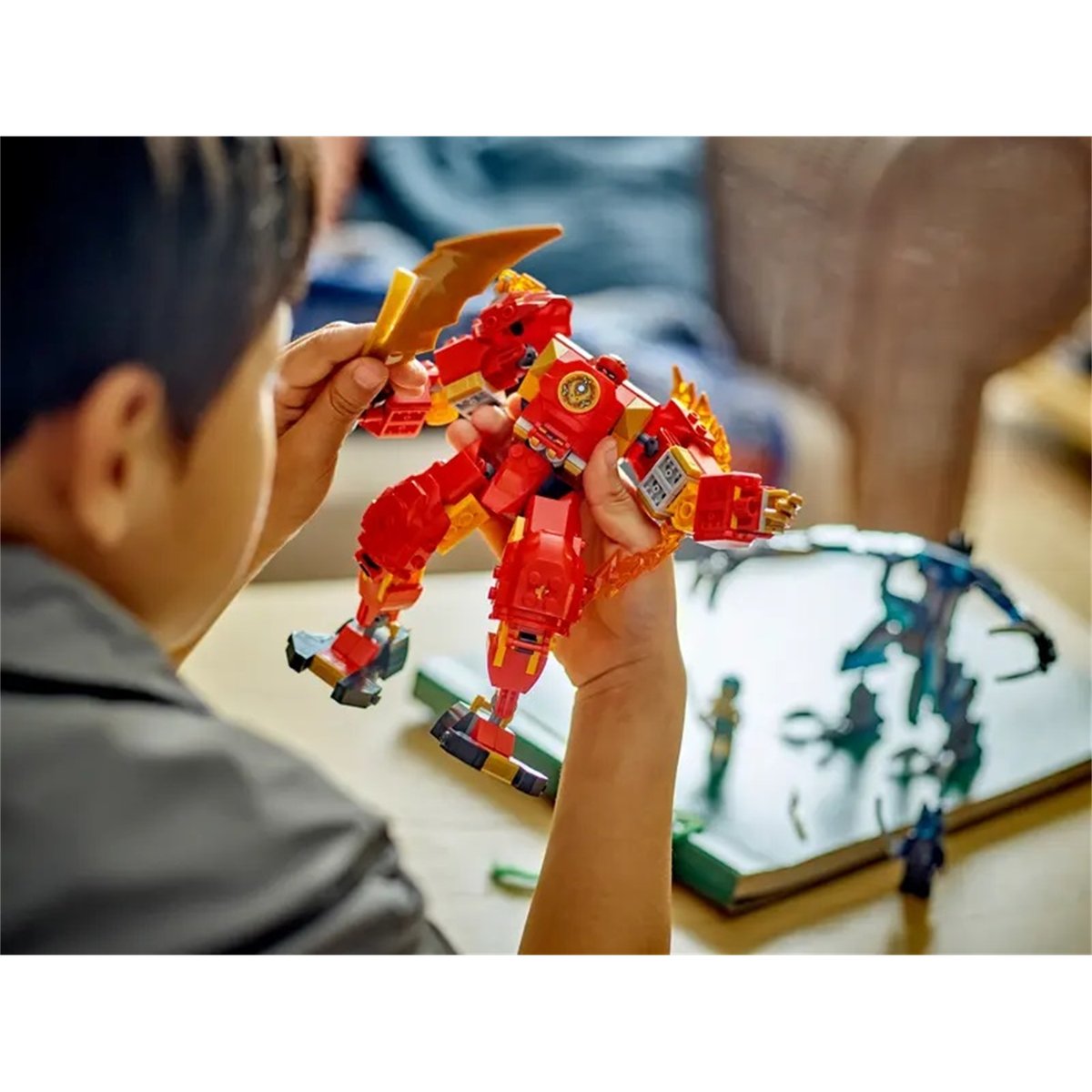LEGO NINJAGO - Le robot élémentaire du feu de Kai - 71808 multicolore, LEGO