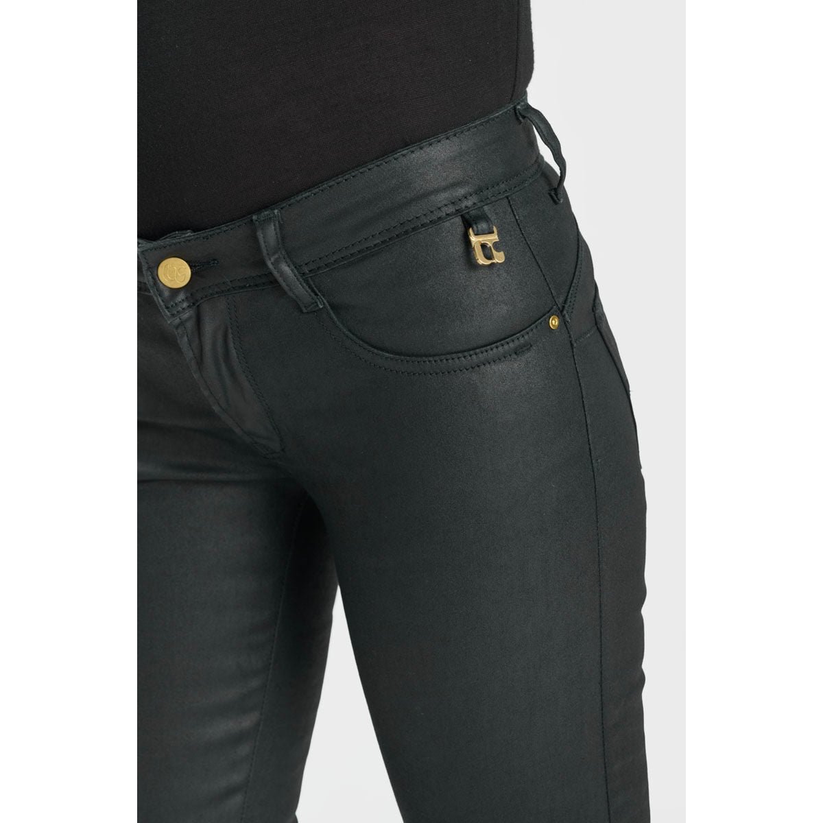 Jeans push-up slim PULP, 7/8ème black, LE TEMPS DES CERISES