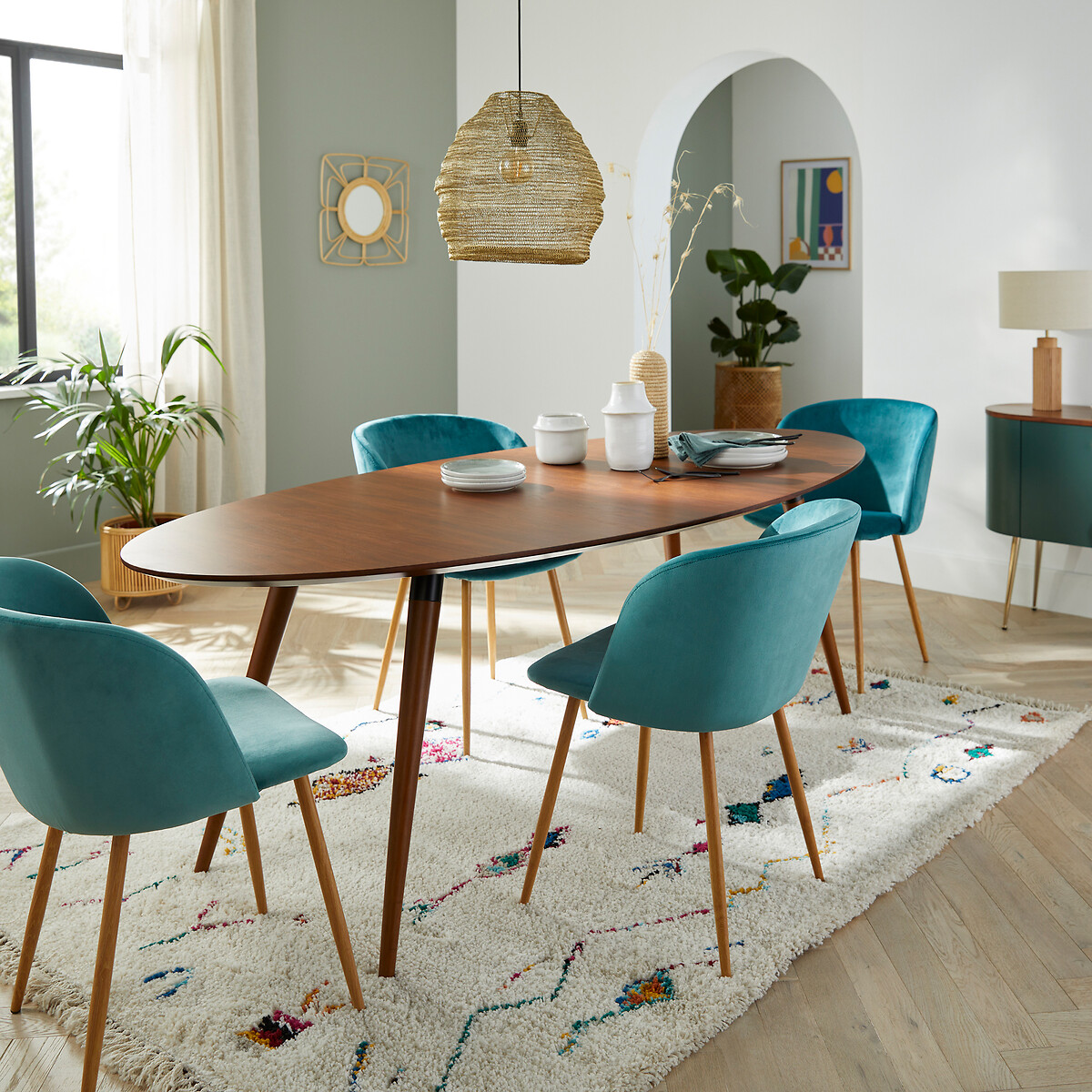 Watford 8-Seater Walnut Dining Table walnut, LA REDOUTE INTERIEURS