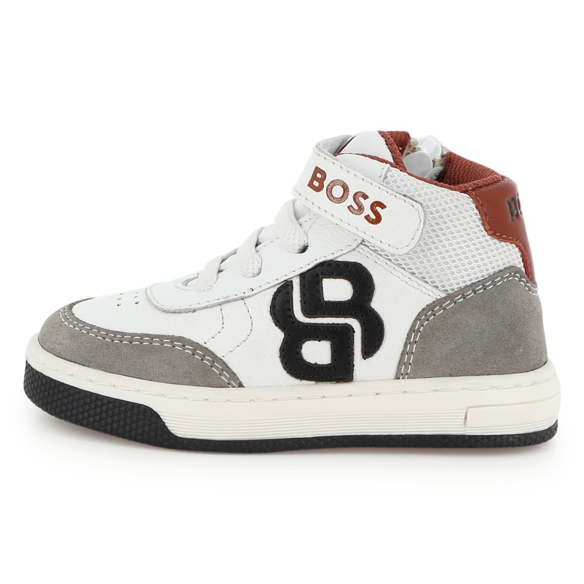 Baskets basses à lacets blanc, BOSS KIDSWEAR