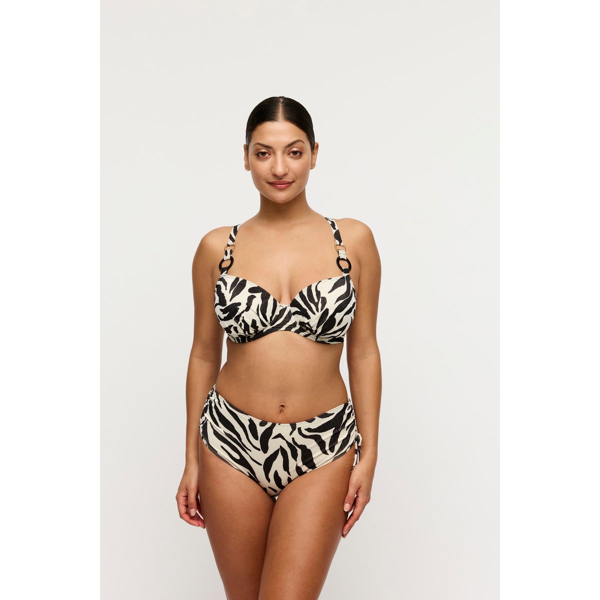 Slip taille haute ficelles DALICE noir - sauvage shine, PRIMADONNA