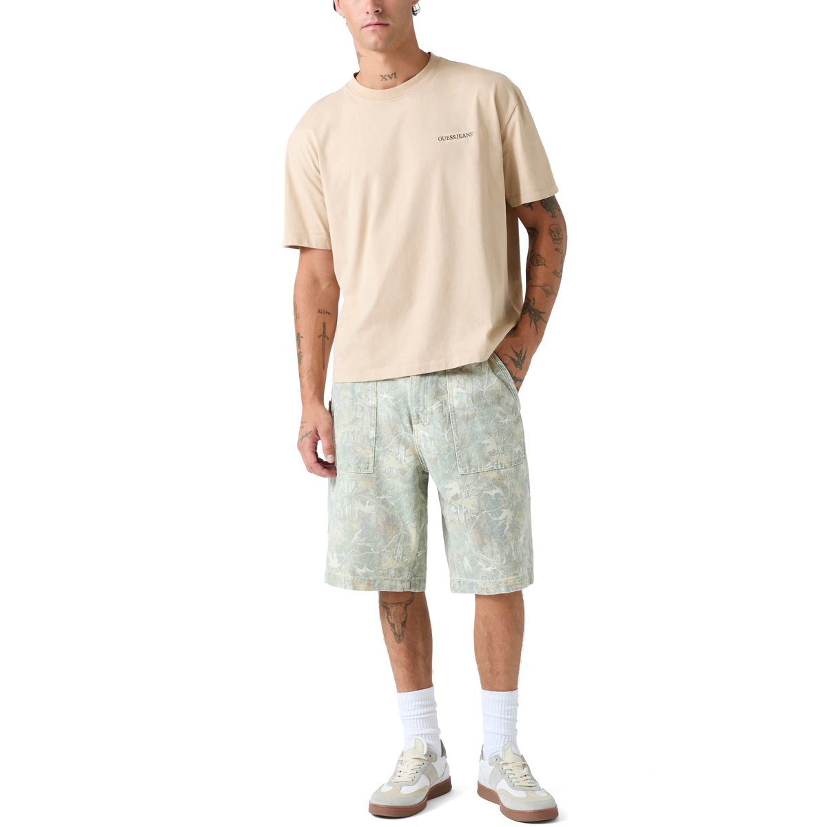 Pantalon Utilitaire Carpenter fantaisie multicolore, GUESS JEANS