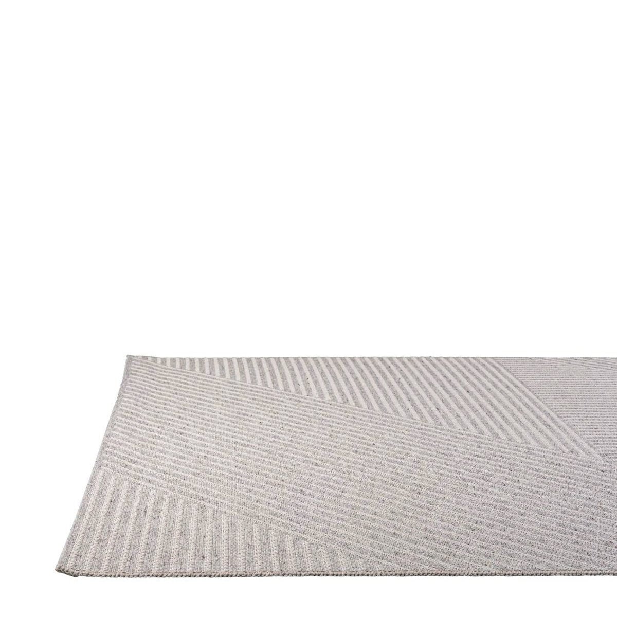 Tapis tissé plat de style scandinave MYSIGT gris minéral, AFK LIVING