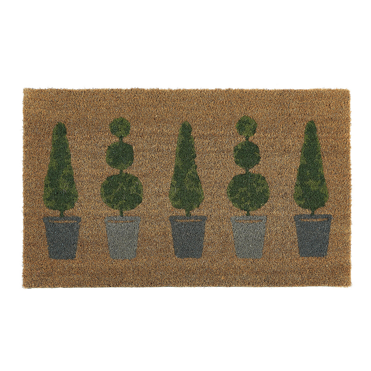 Topiary Printed Coir Doormat natural, MY MAT COIR