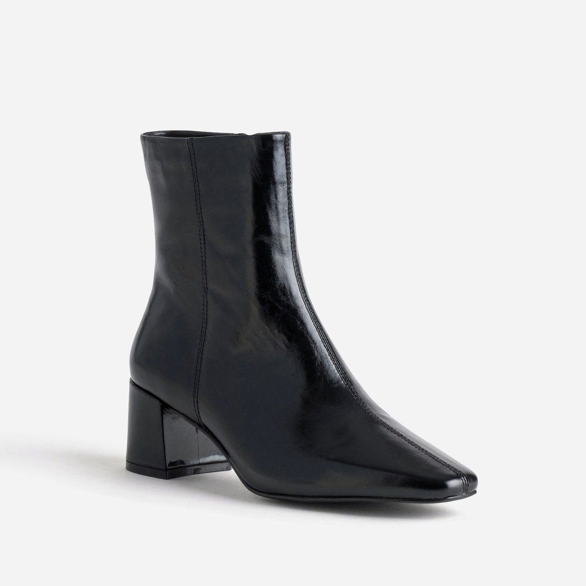 Boots À Talon en cuir MILENE noir, ERAM