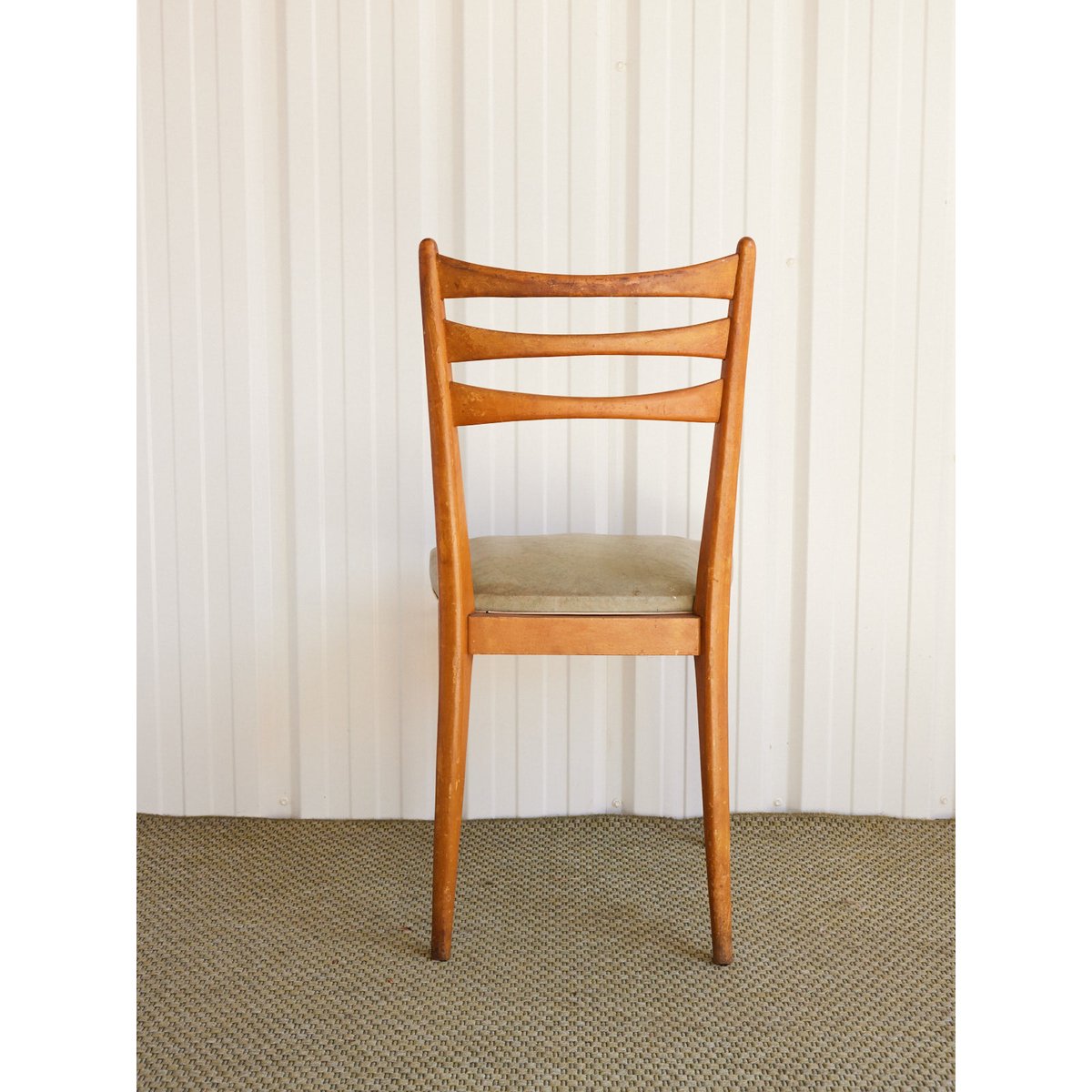 Lot de 4 chaises scandinaves Alma N°1764 - Bon état vert, DEBONGOUT