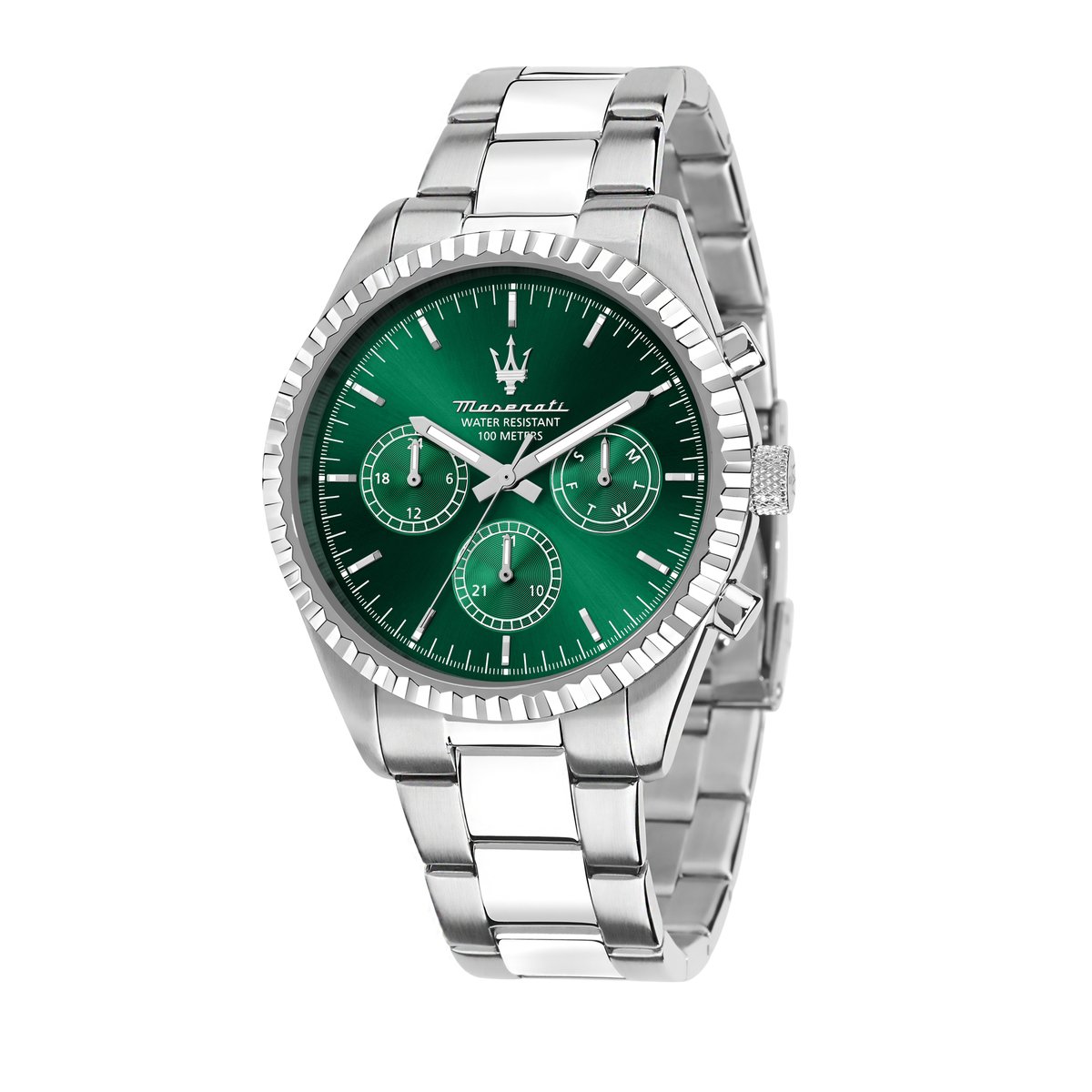 Montre multifonction COMPETIZIONE vert, finition : sunray, MASERATI
