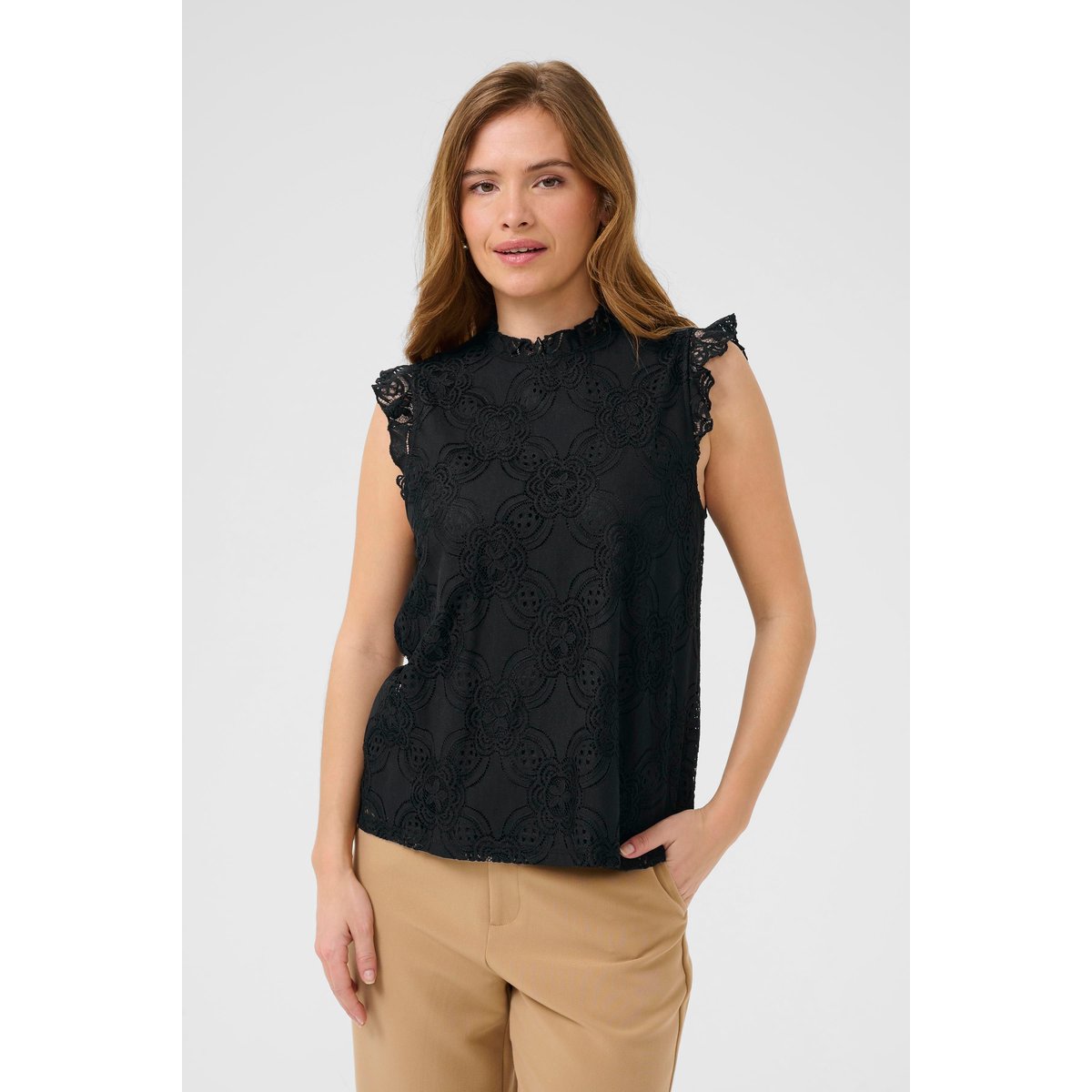 Blouse sans manches noir black, CULTURE