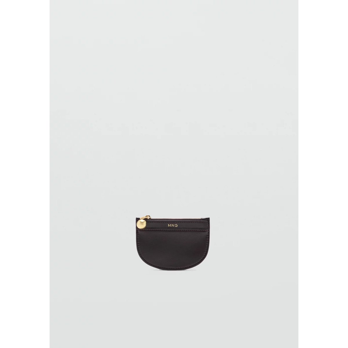 Mini porte-cartes avec perles fantaisie chocolat, MANGO