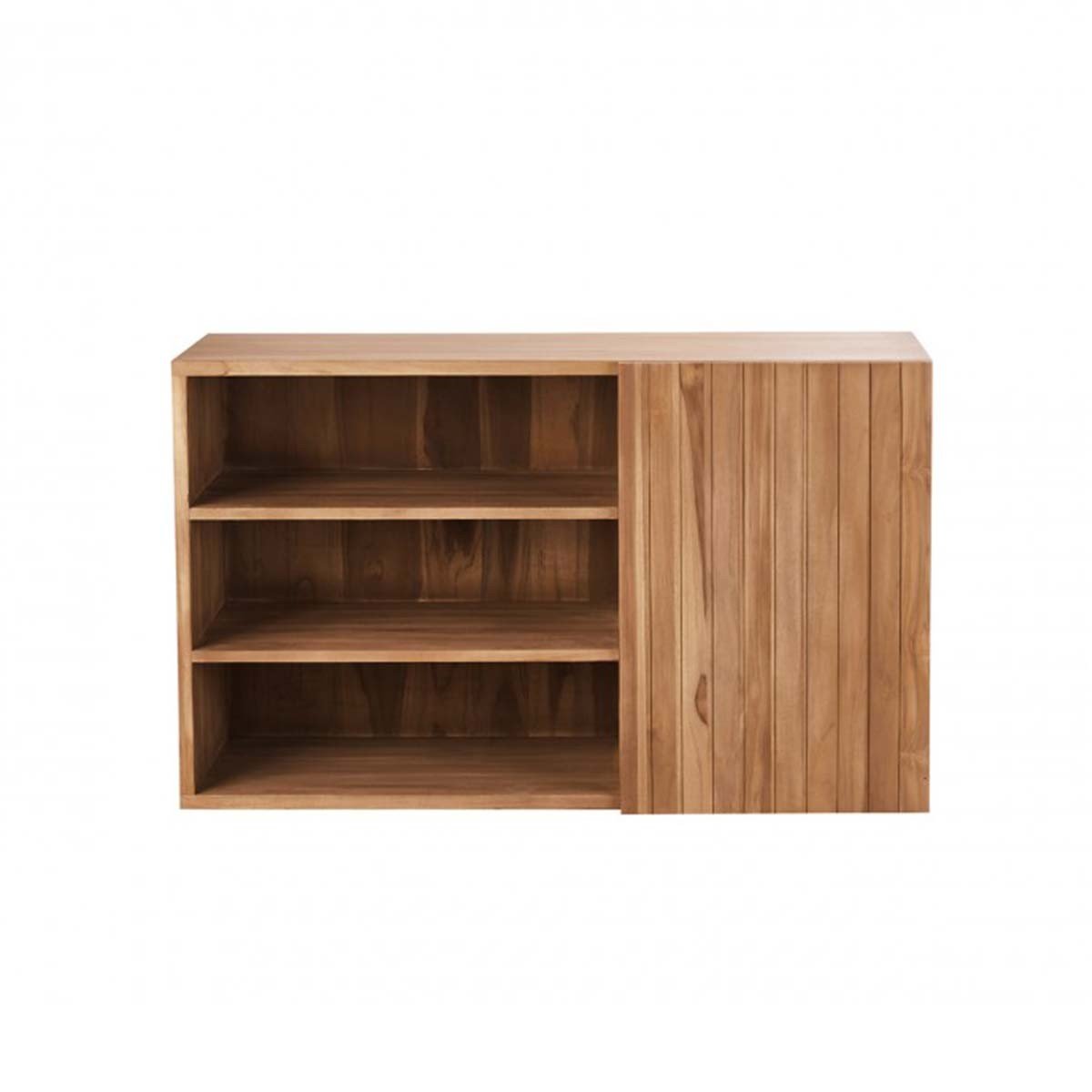 Meuble de salle de bain en teck massif 120 cm RIO naturel, BERAH GETAH