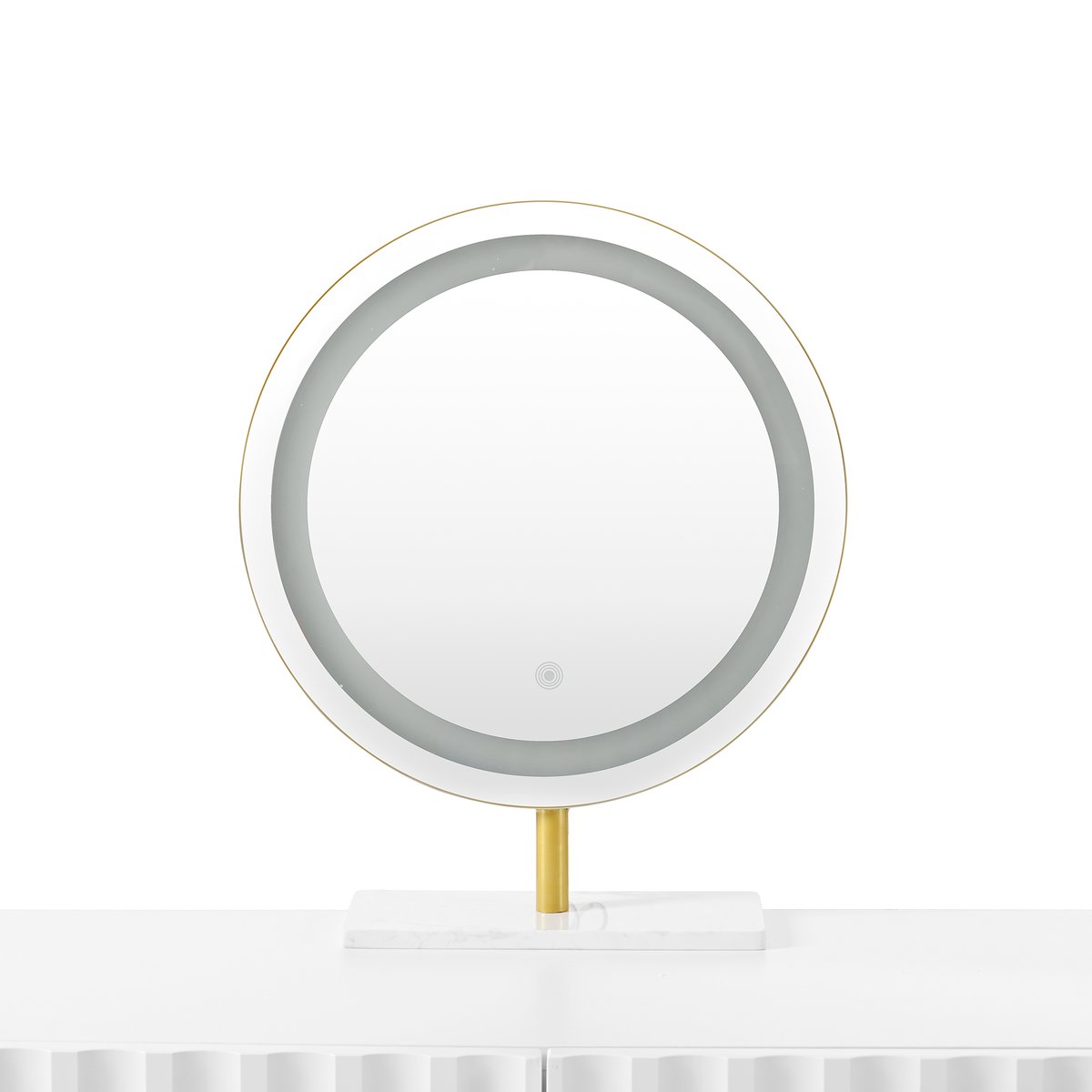 Coiffeuse table de maquillage avec 5 tiroirs, ULTRAE blanc, MEUBLES COSY