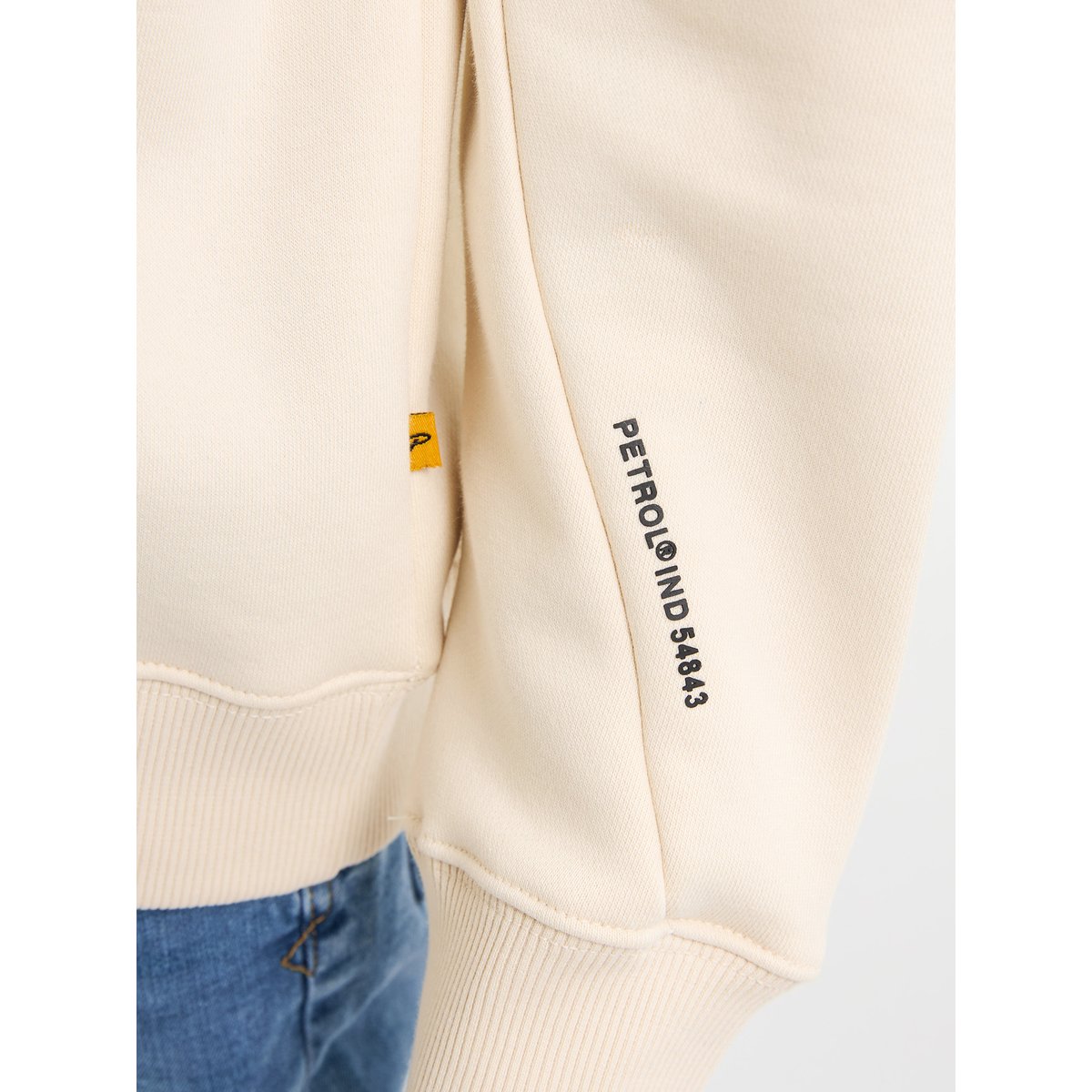 Hoodie zippé redwood jaune raw sand, PETROL INDUSTRIES