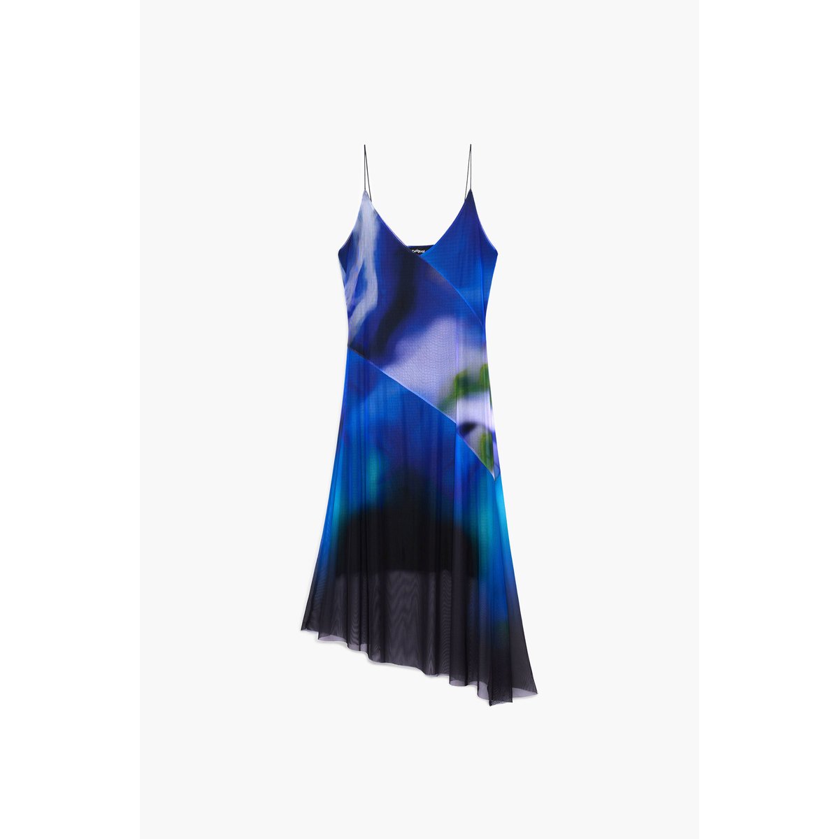 Robe nuisette asymétrique M C Lacroix bleu, DESIGUAL