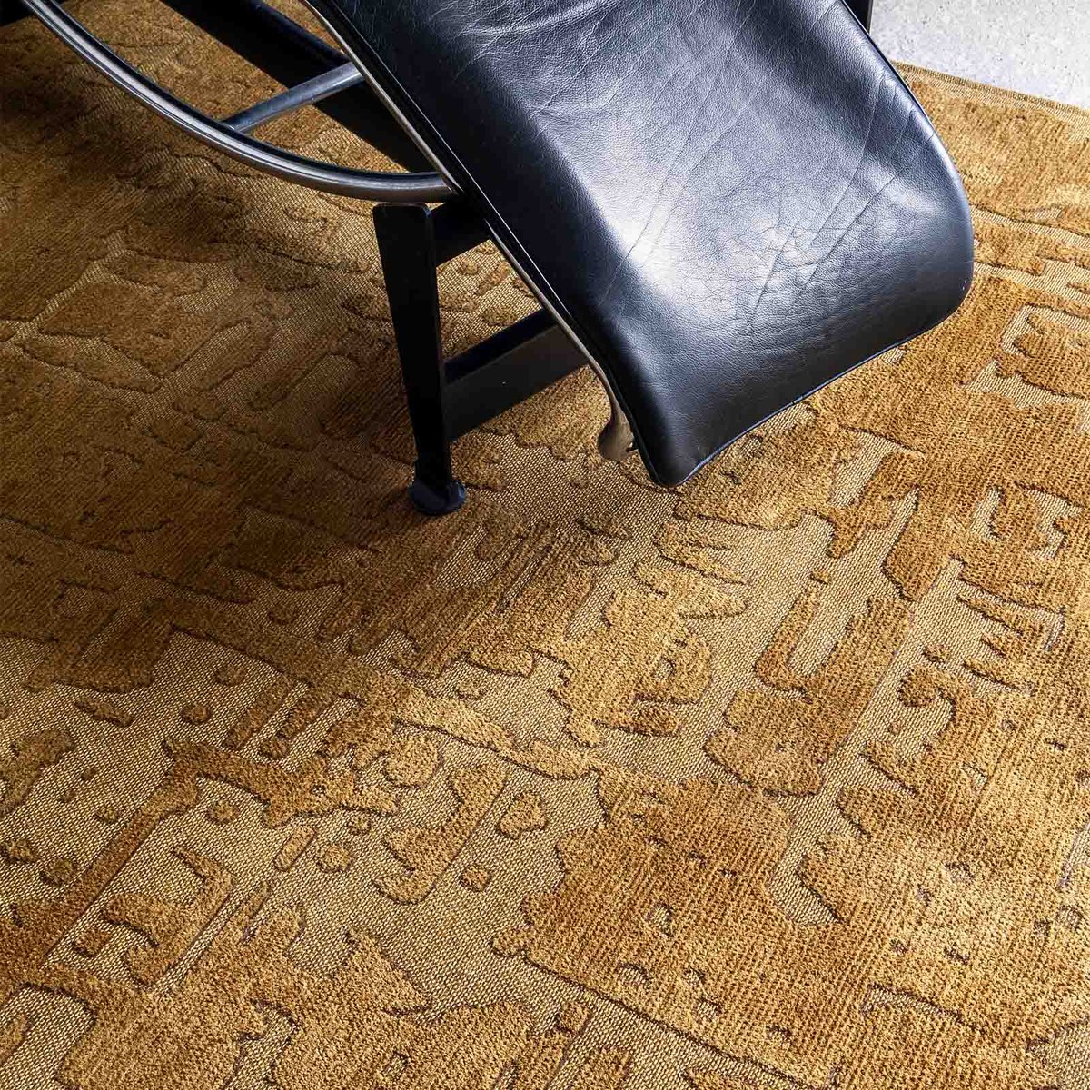 Tapis intérieur/extérieur tissé plat LOWLAND jaune, NOVATREND