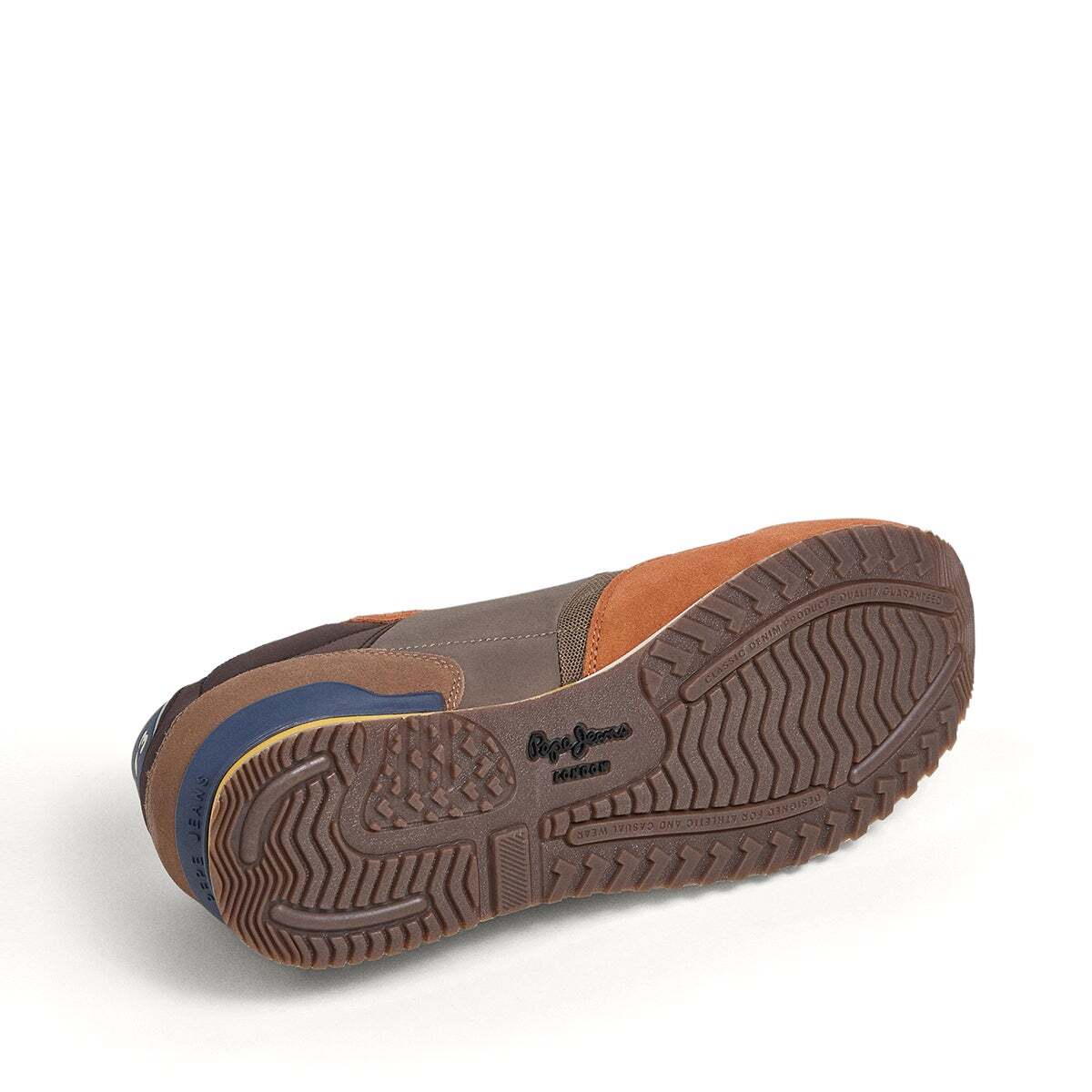 Baskets Combinées brun tabac, PEPE JEANS