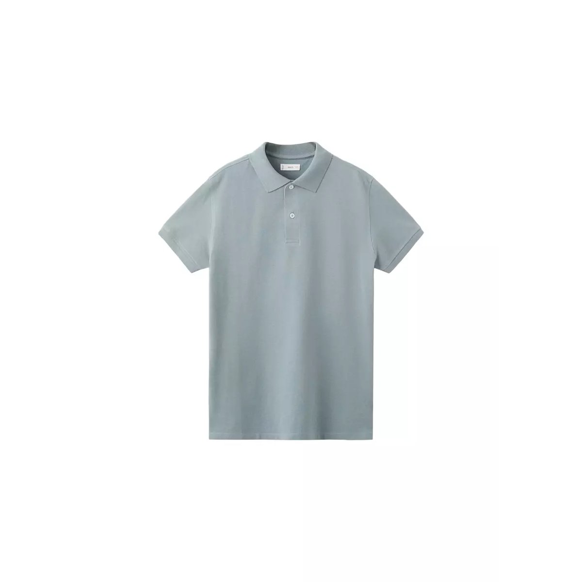 Polo coton manches courtes bleu, MANGO TEEN