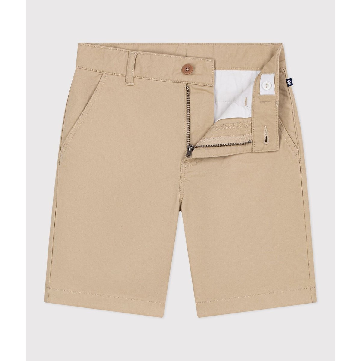 Katoenen bermuda beige , PETIT BATEAU