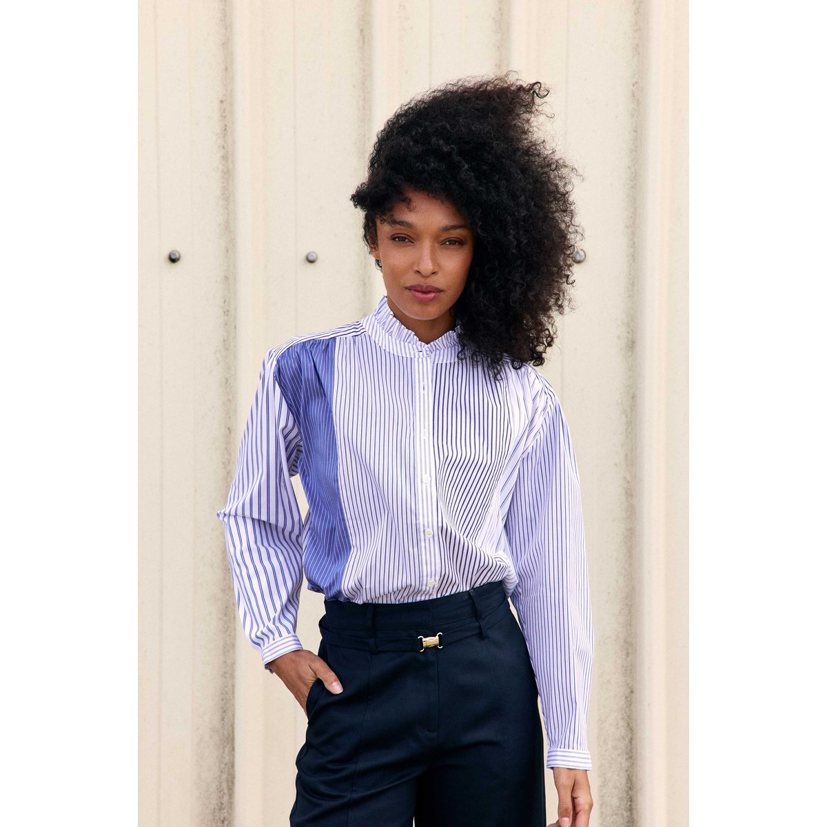 BLOUSE imprimé rayures, marinière BOLIANE 20-ecru/bleu, LA PETITE ETOILE