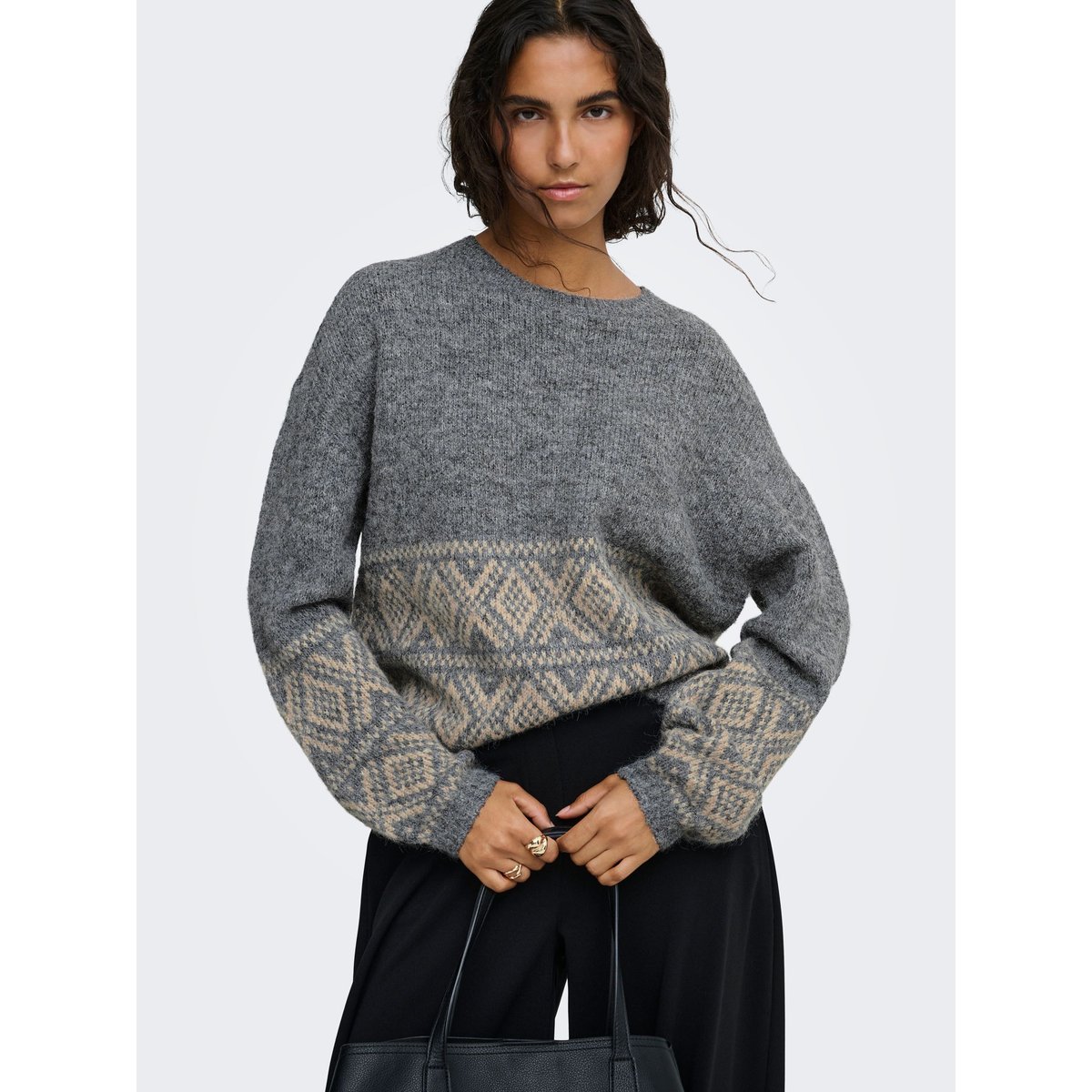 Pull En Maille dark grey melange, JDY