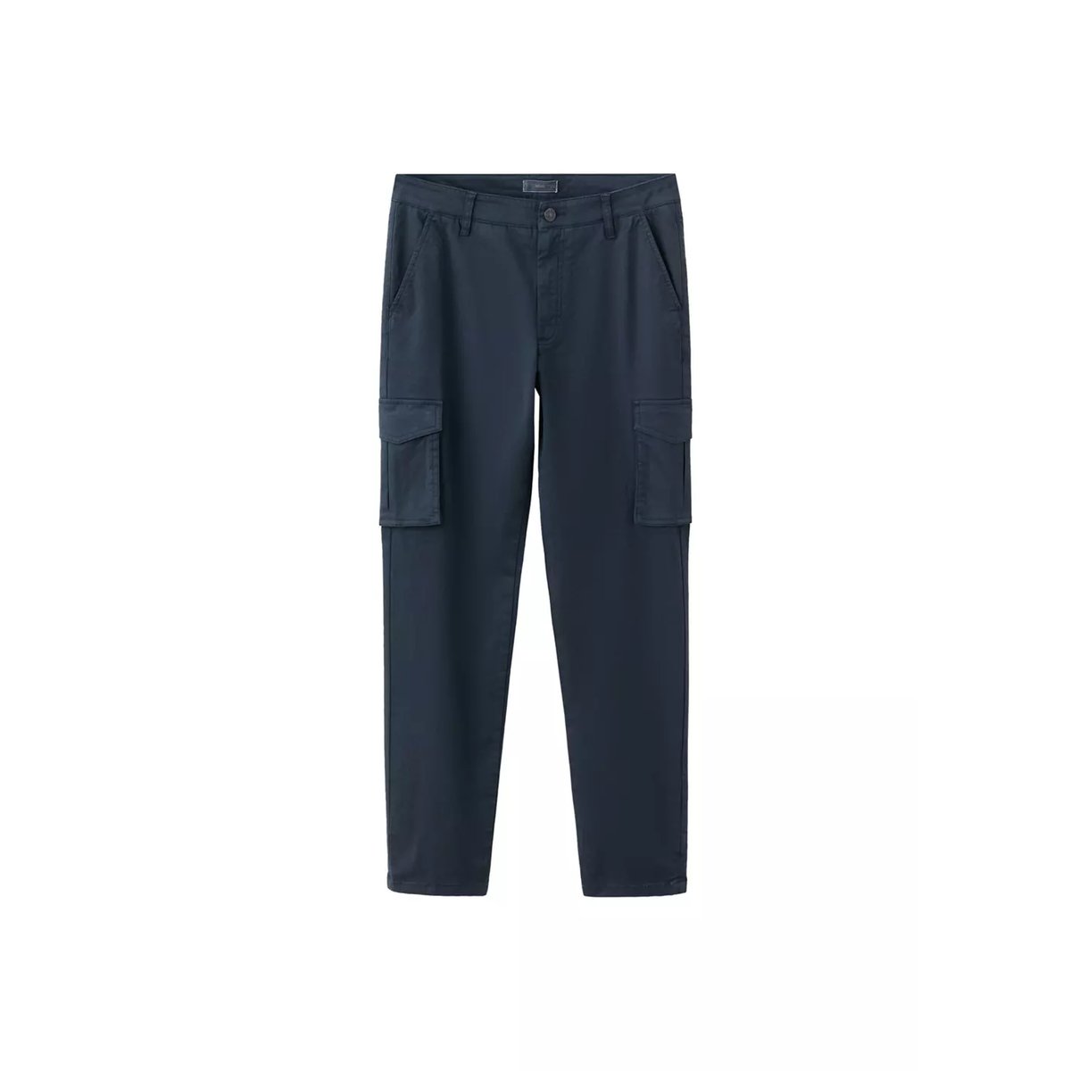 Pantalon droit cargo bleu marine, MANGO TEEN