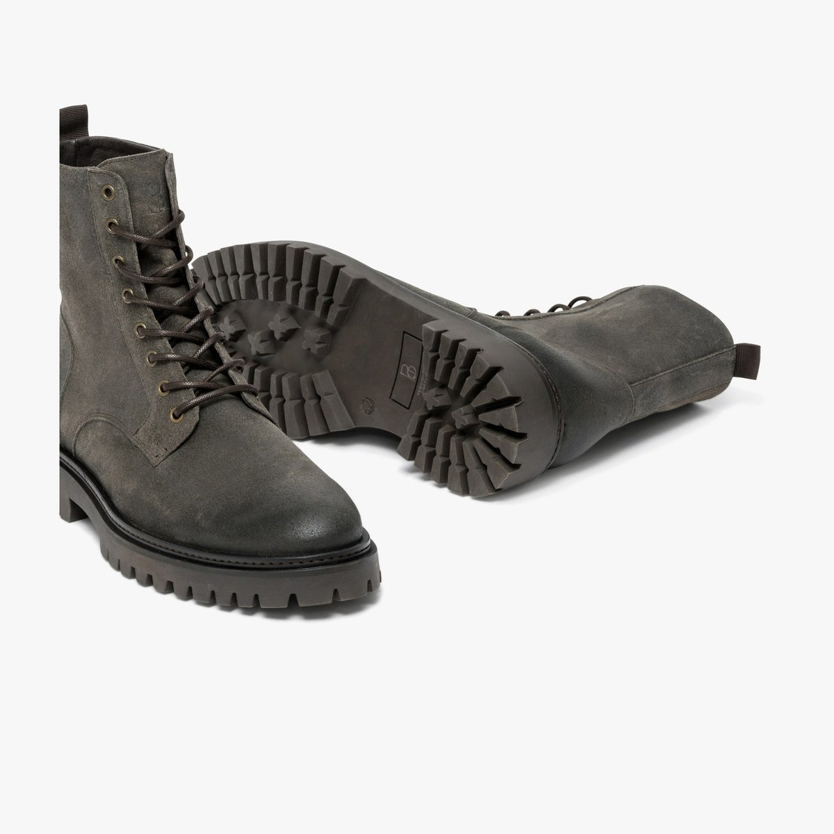 Boots À Talon en cuir IGORIO gris, BOCAGE