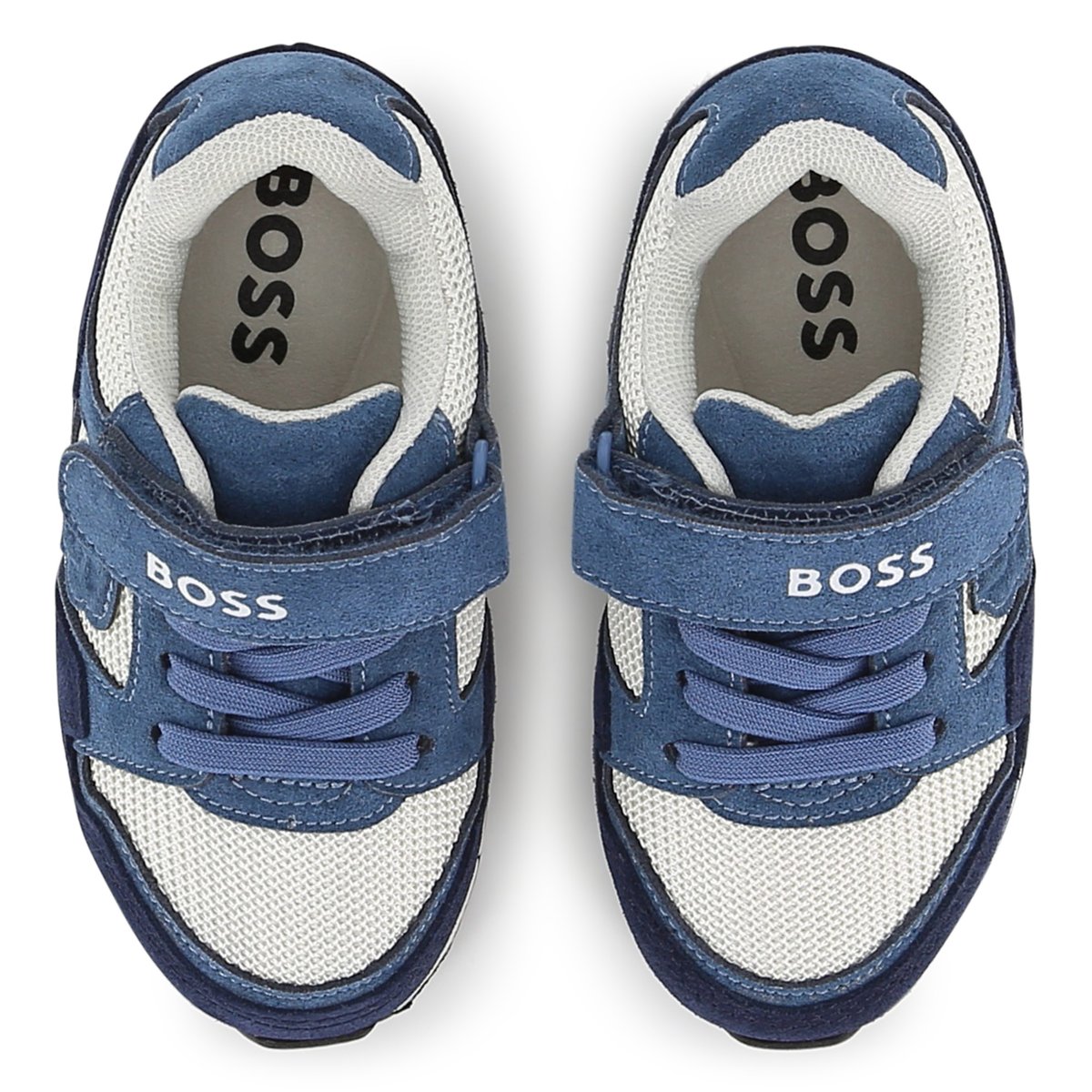 Baskets basses à lacets bleu cargo, BOSS KIDSWEAR