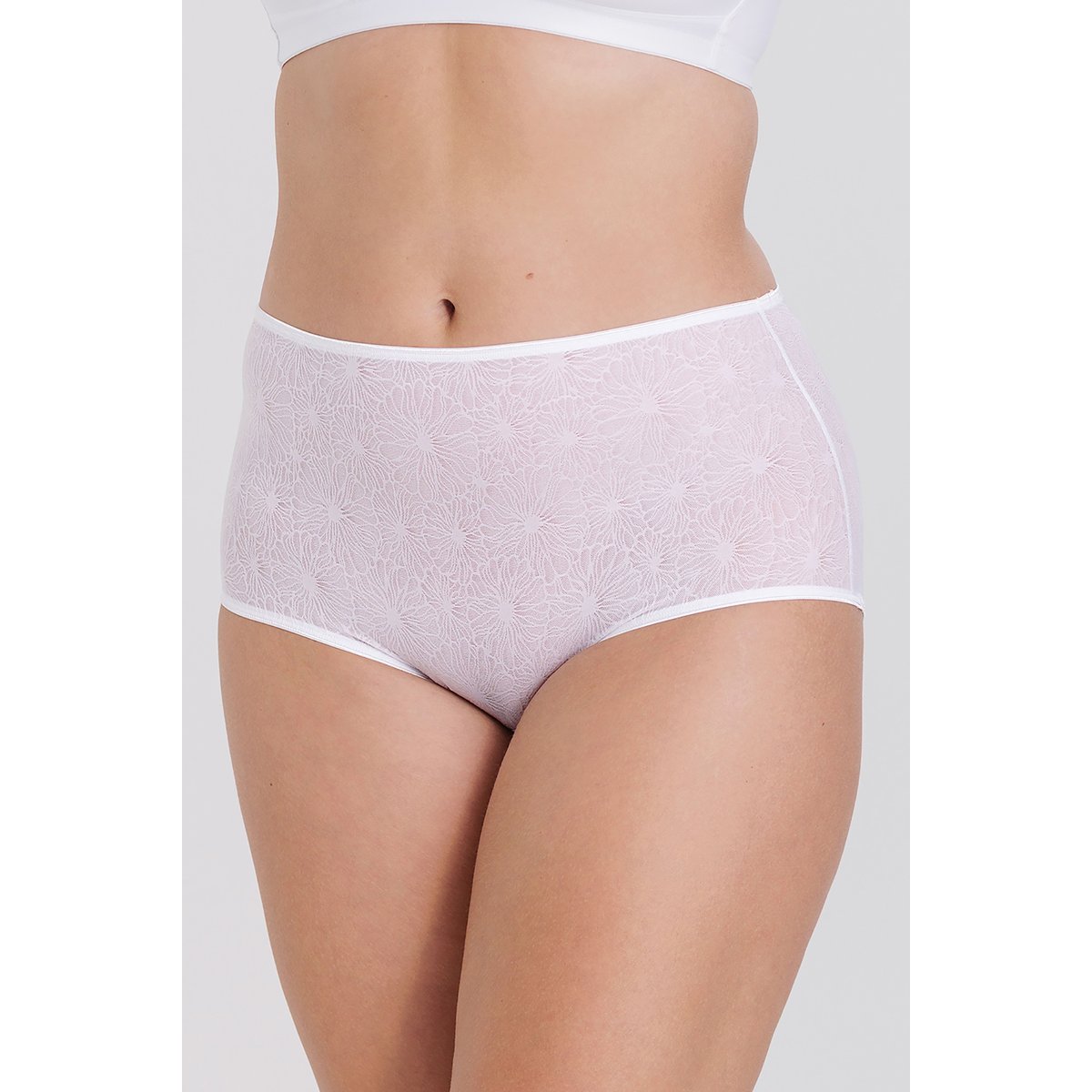 Culotte Maxi INVISIBLE LACE blanc, MISS MARY OF SWEDEN