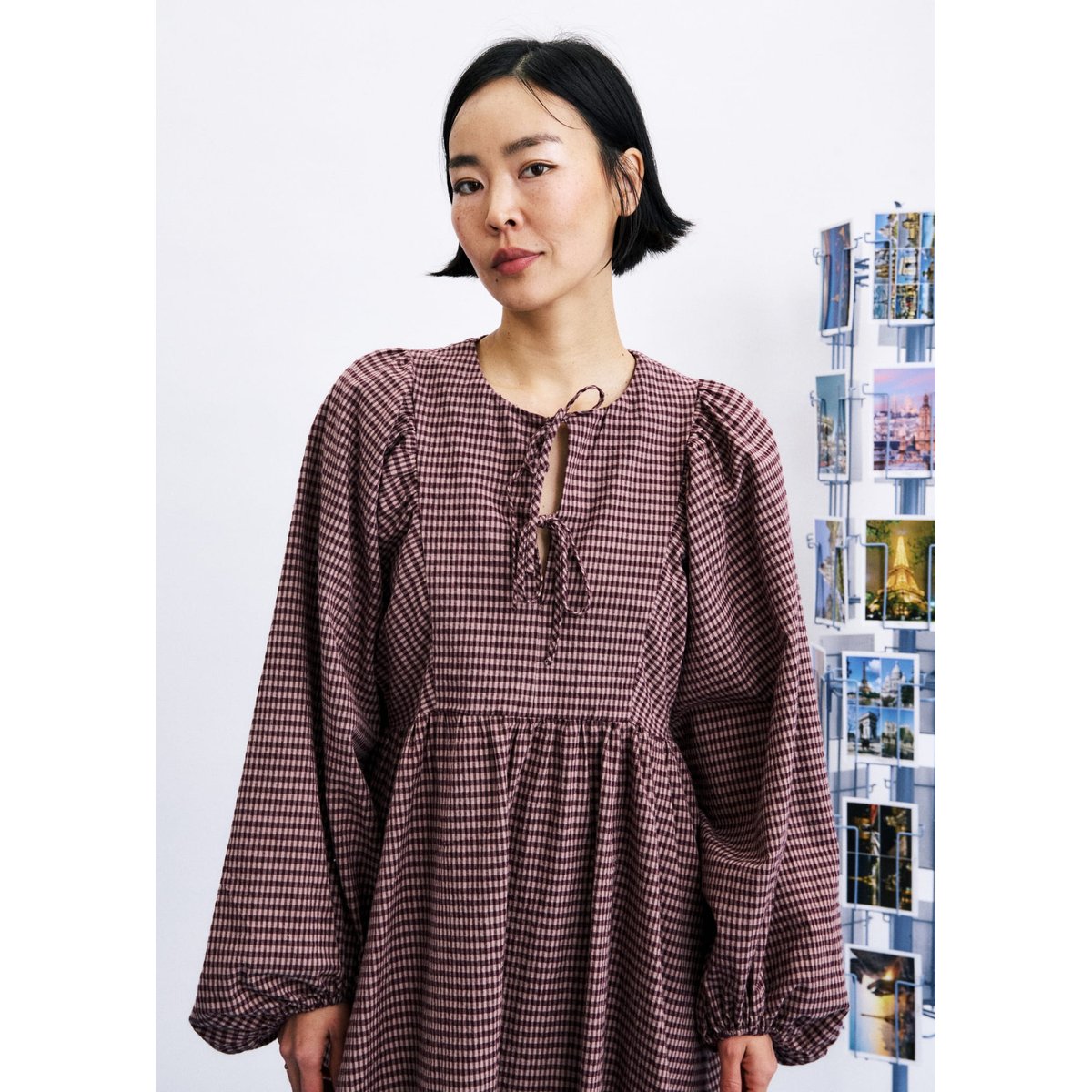 Robe Kiyo en coton KIYO rose, FRNCH