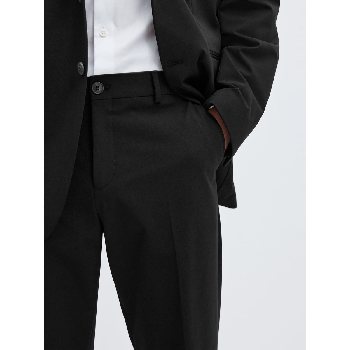Pantalon noir - black, SELECTED
