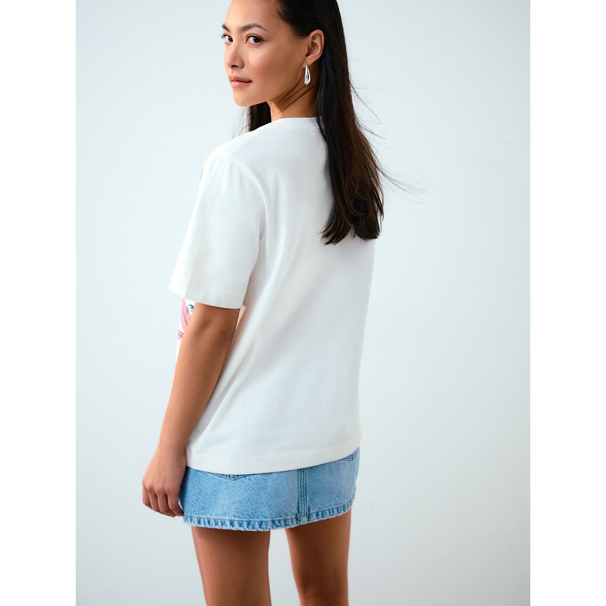 T-shirt manches courtes et motif kew gardens blanc, NEXT