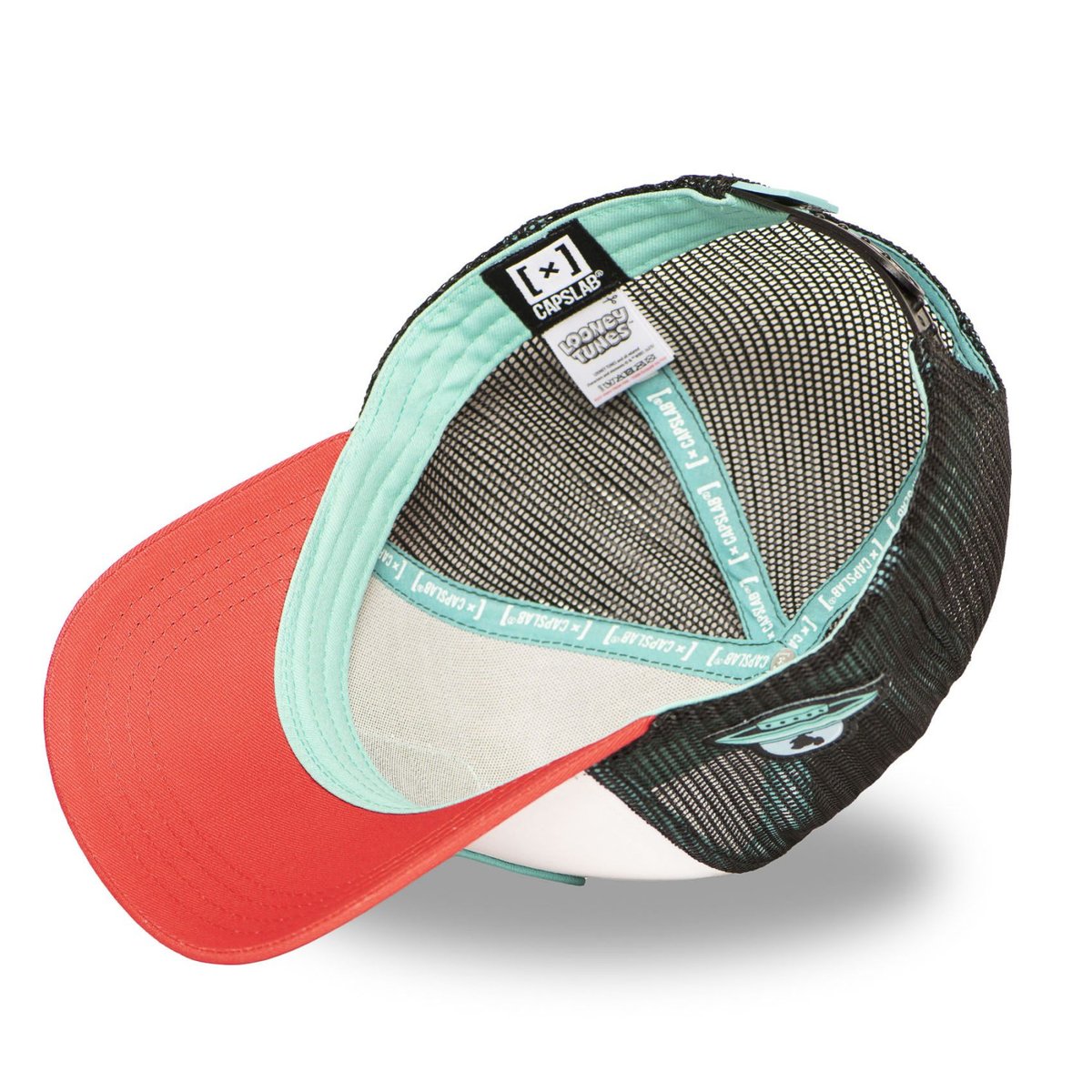 Casquette trucker Looney Tunes rouge/noir/blanc/turquoise/jaune, CAPSLAB