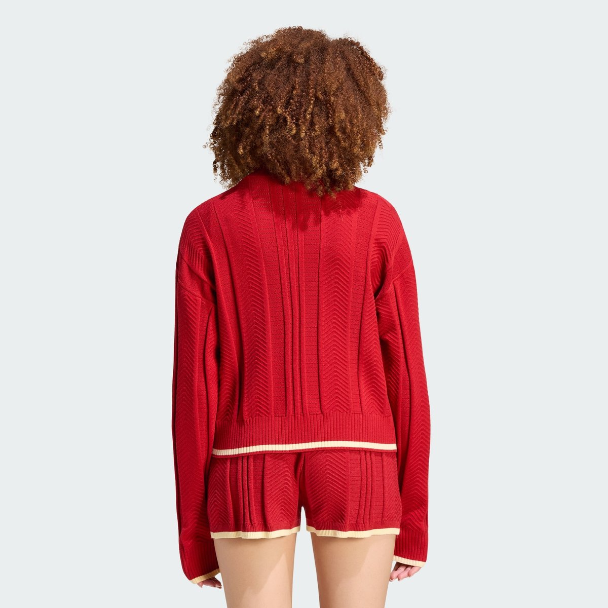 Veste De Survêtement Maille Torsadée Firebird Veste De Survêtement Maille Torsadée Firebird team victory red, adidas Originals