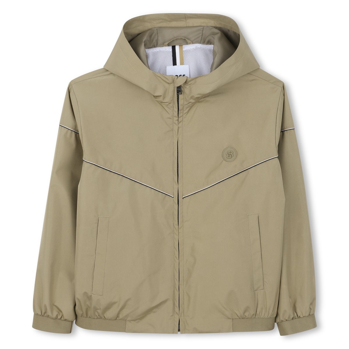 Coupe vent à capuche dark taupe, BOSS KIDSWEAR