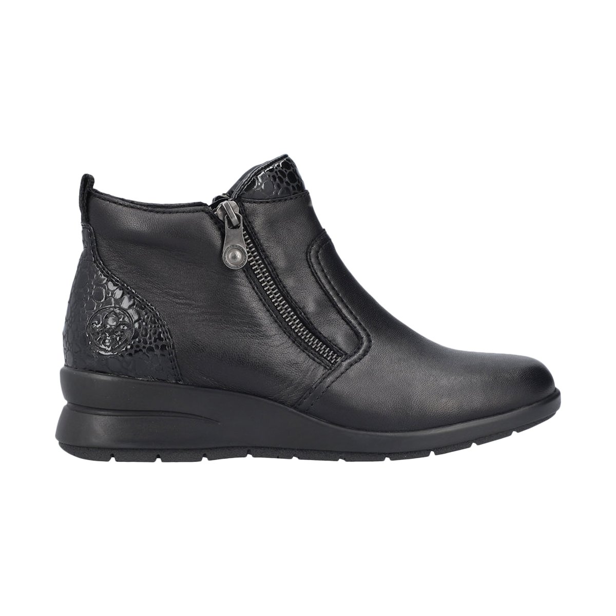 Bottines Cuir Lugano noir, RIEKER