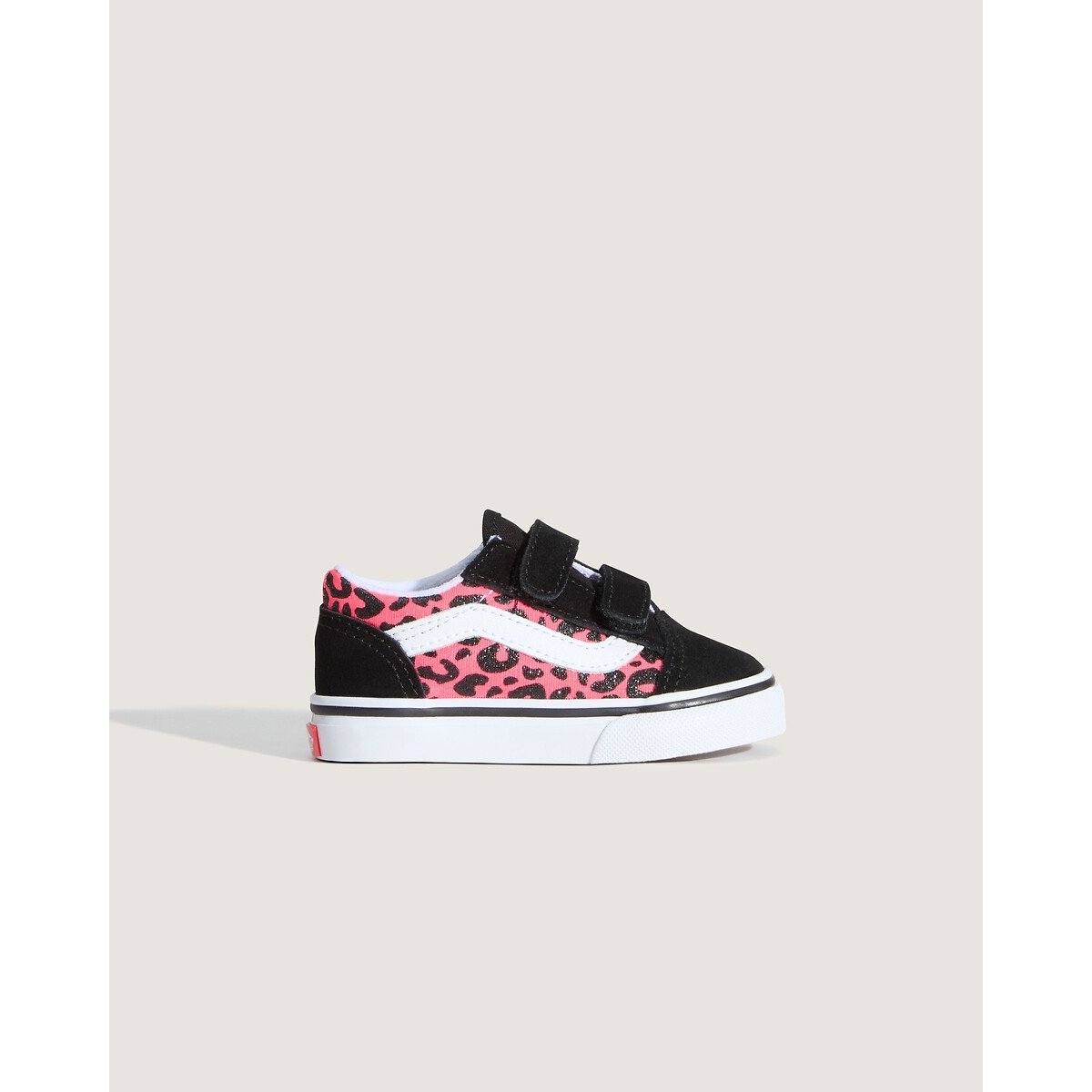 Baskets à scratchs OLD SKOOL V noir/rose, VANS