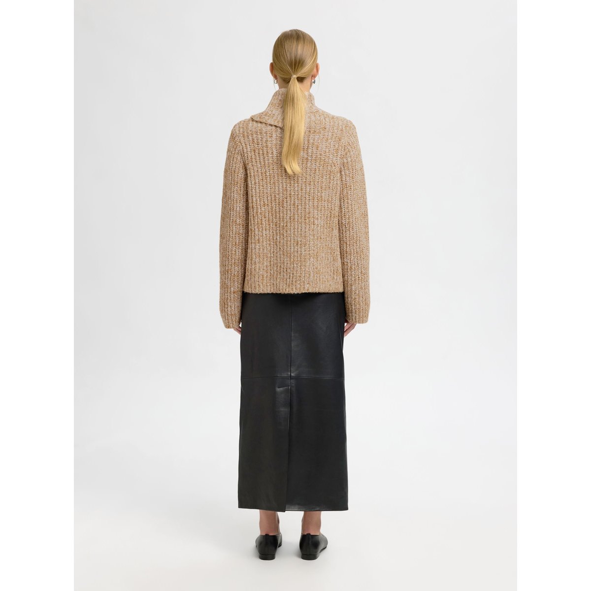 Pull En Maille Épaisse golden brown, SELECTED